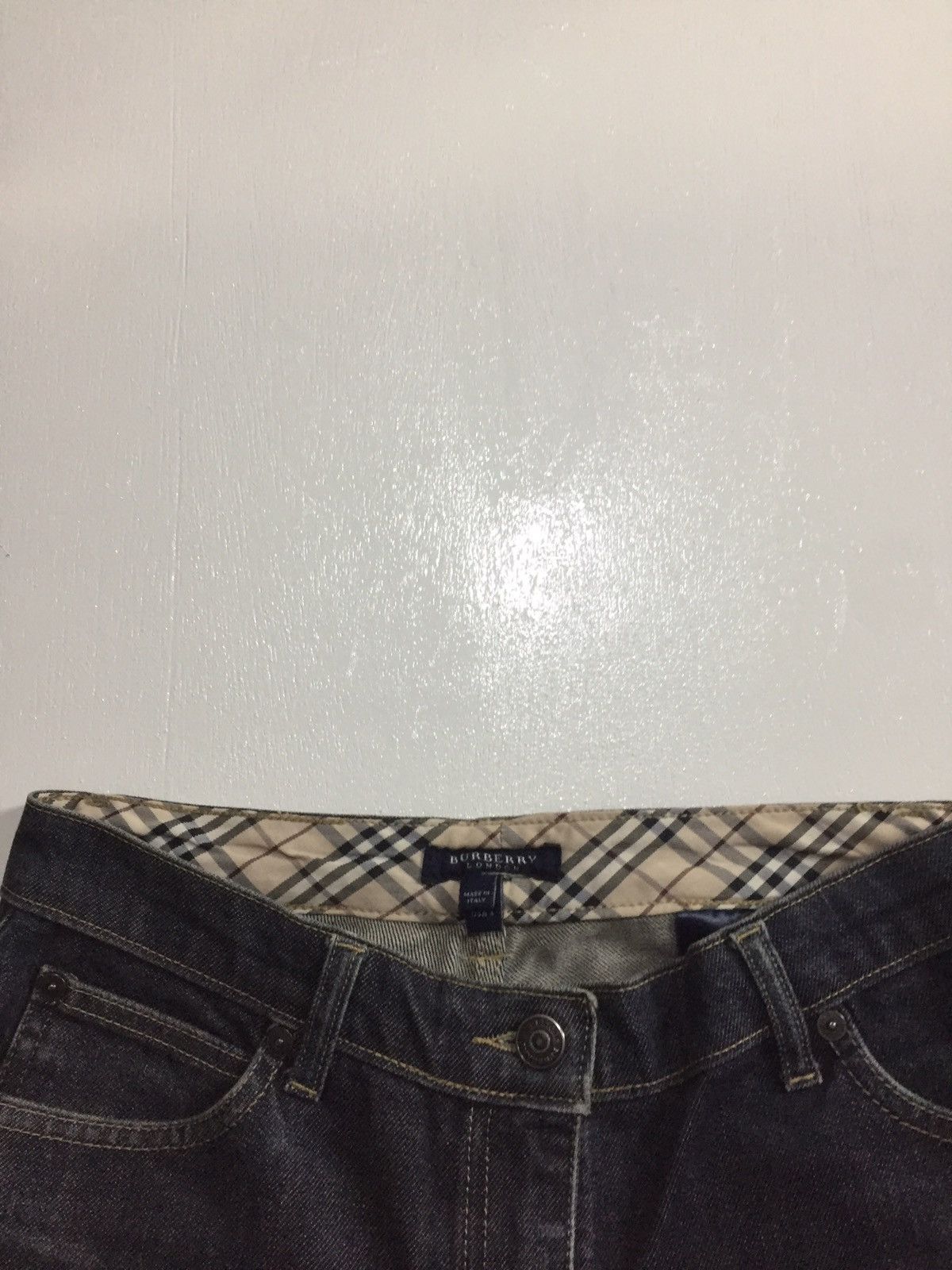 Burberry Burberry nova check baggy denim Size US 29 - 4 Thumbnail