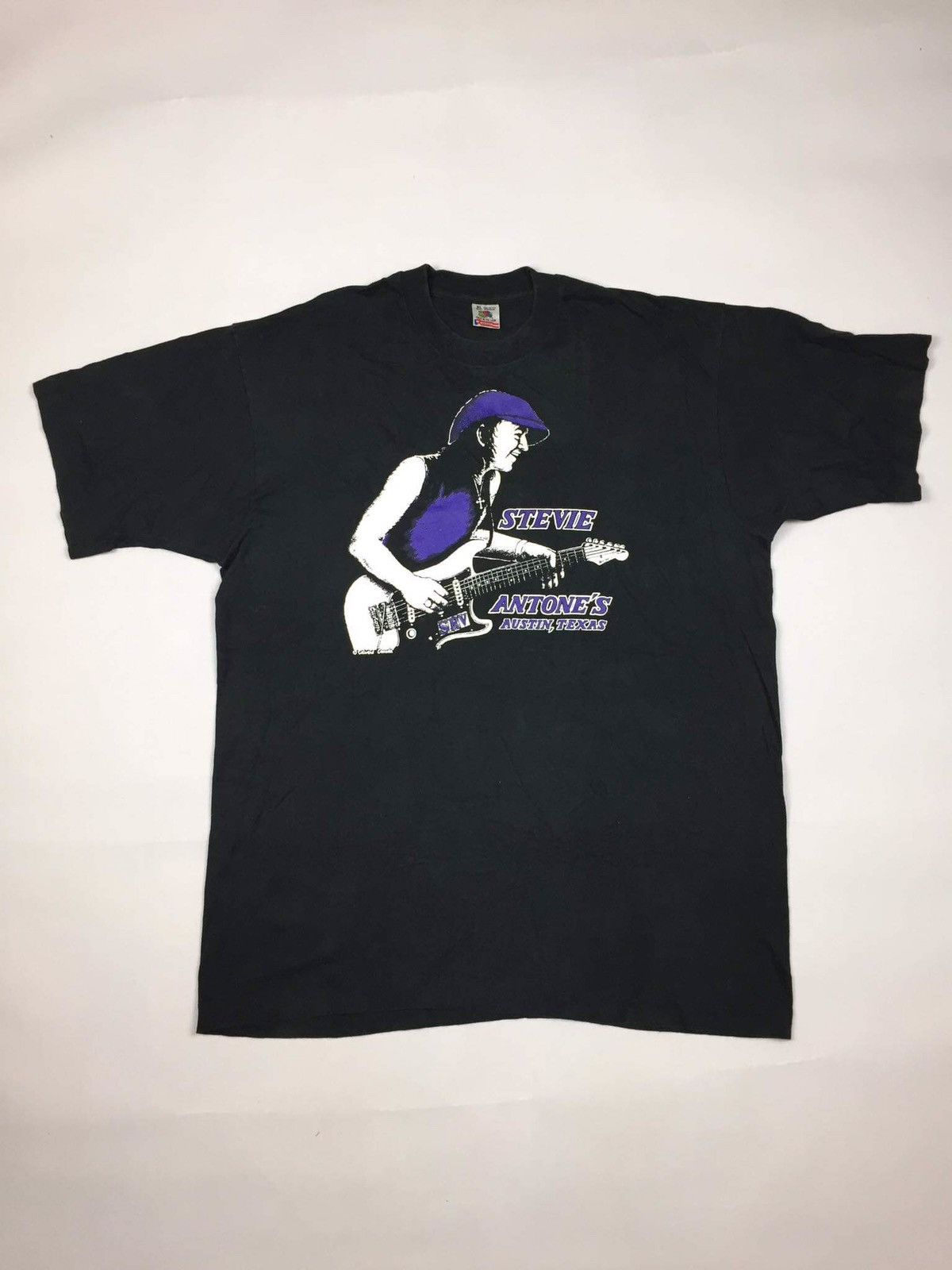 Band Tees Vintage 90s Stevie Ray Vaughan T-Shirt Austin, Texas Size US XL / EU 56 / 4 - 1 Thumbnail