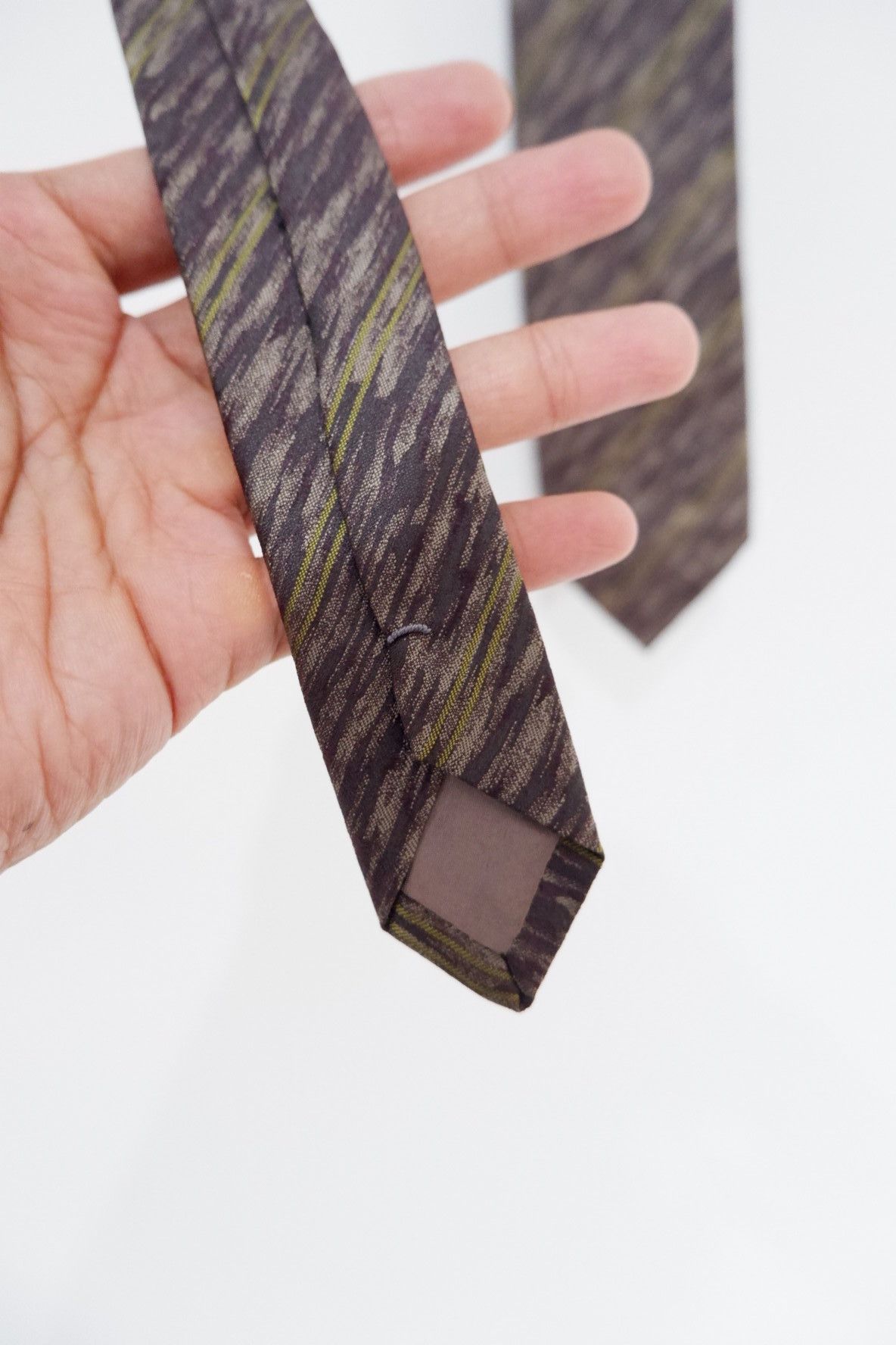 Issey Miyake Vintage Issey Miyake Intarsia Tie Size ONE SIZE - 3 Thumbnail