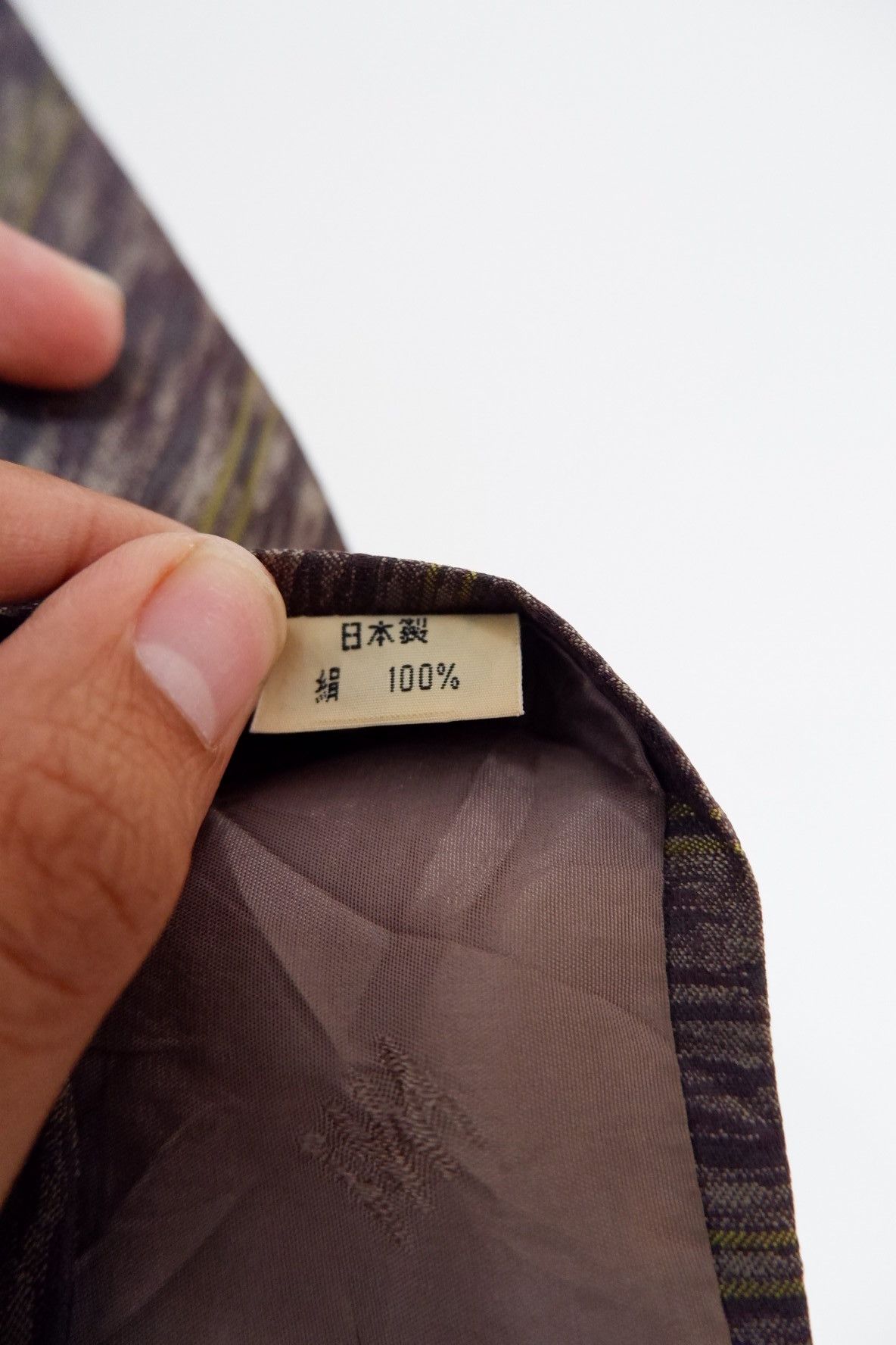 Issey Miyake Vintage Issey Miyake Intarsia Tie Size ONE SIZE - 5 Thumbnail