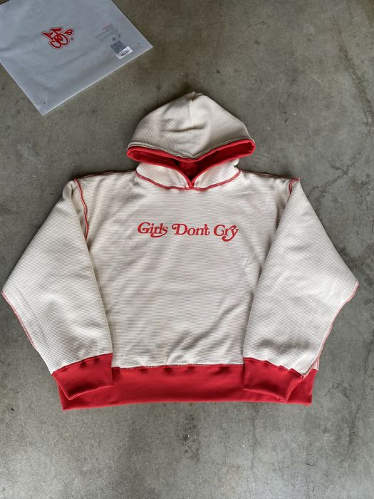 Girls Dont Cry DS Cherry Girls Don't Cry Thermal Lined Hoodie Red