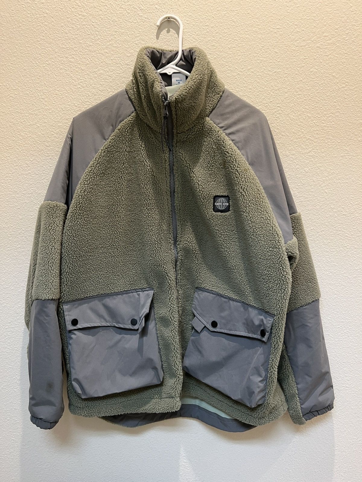 Custom Scout jacket polar Sherpa shearling zip pullover windbreaker |  Grailed
