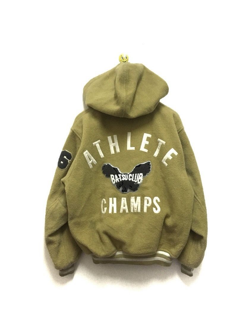 Japanese Brand Men’s Ba-Tsu hoodie wool jacket big logo Size US M / EU 48-50 / 2 - 1 Thumbnail