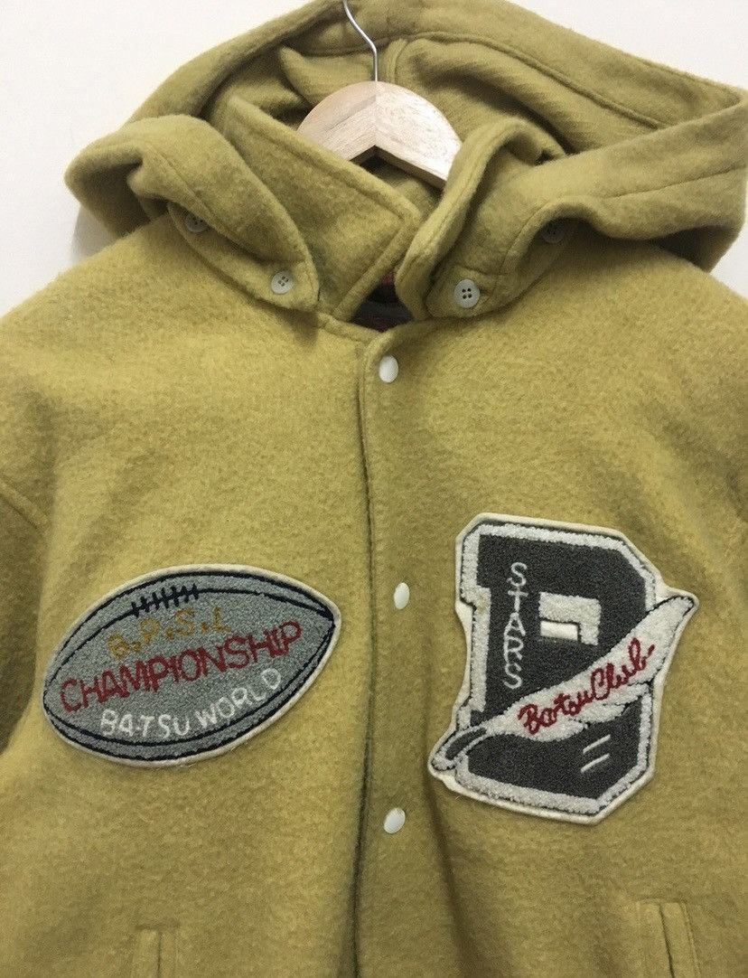 Japanese Brand Men’s Ba-Tsu hoodie wool jacket big logo Size US M / EU 48-50 / 2 - 4 Thumbnail