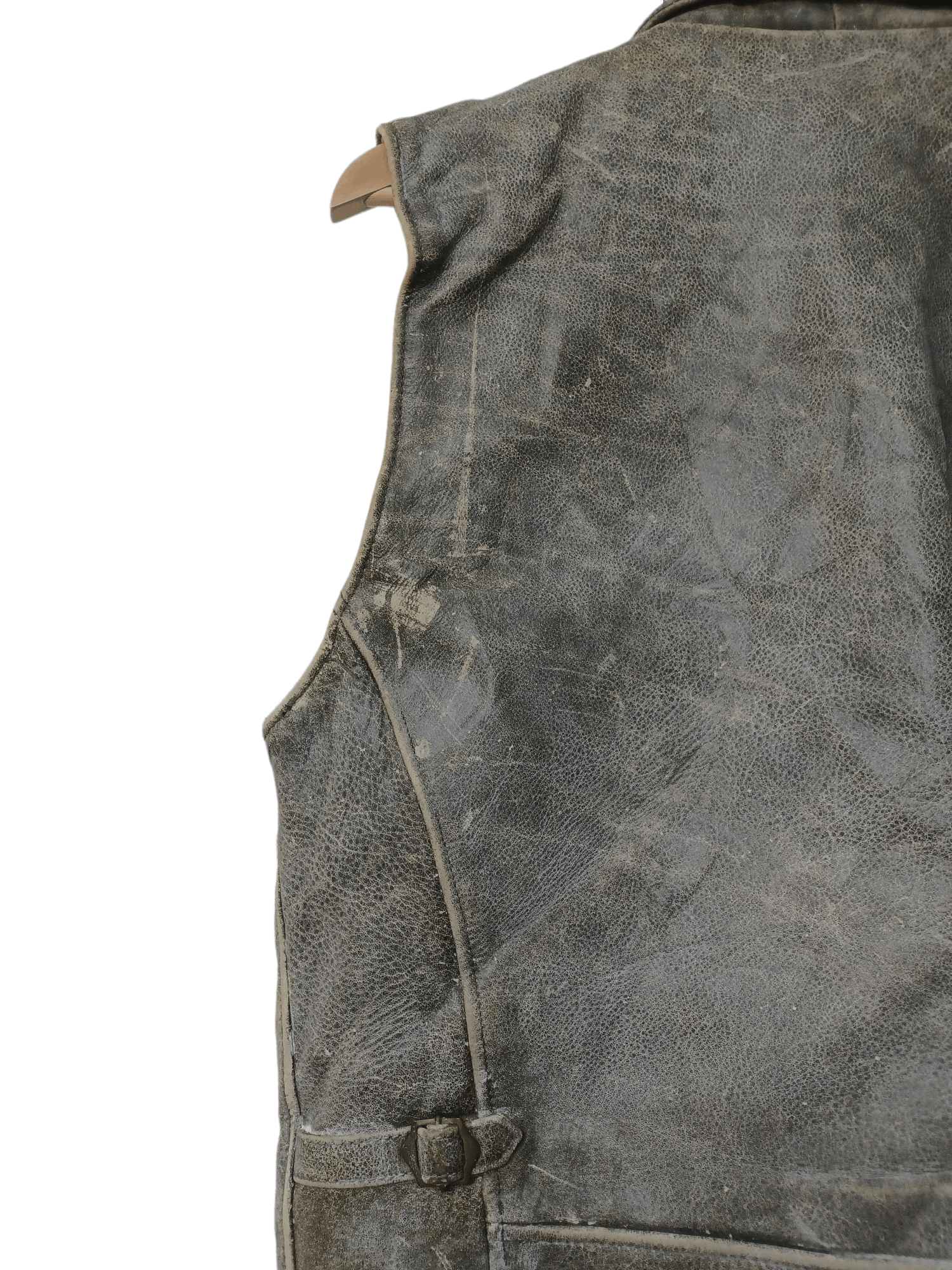 Vintage Vintage Distressed leather vest Size US M / EU 48-50 / 2 - 4 Thumbnail