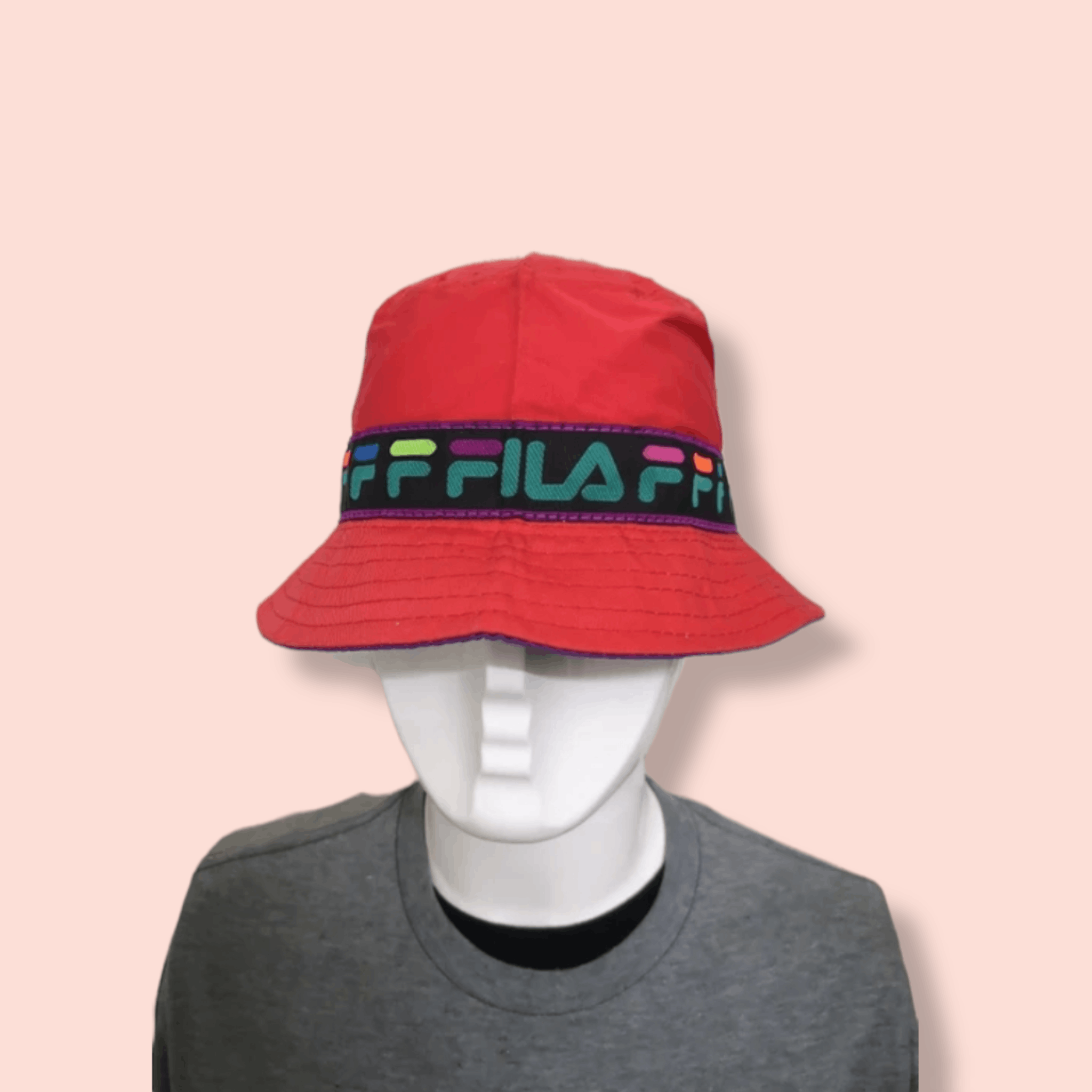 Fila ARCHIVAL FILA ITALIA ROUND MULTICOLOR LOGO BUCKET HAT Size ONE SIZE - 4 Thumbnail
