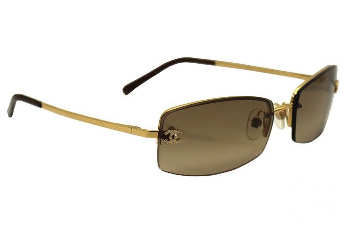 Chanel × Vintage Chanel 4093-B Swarovski CC Logo Gold 