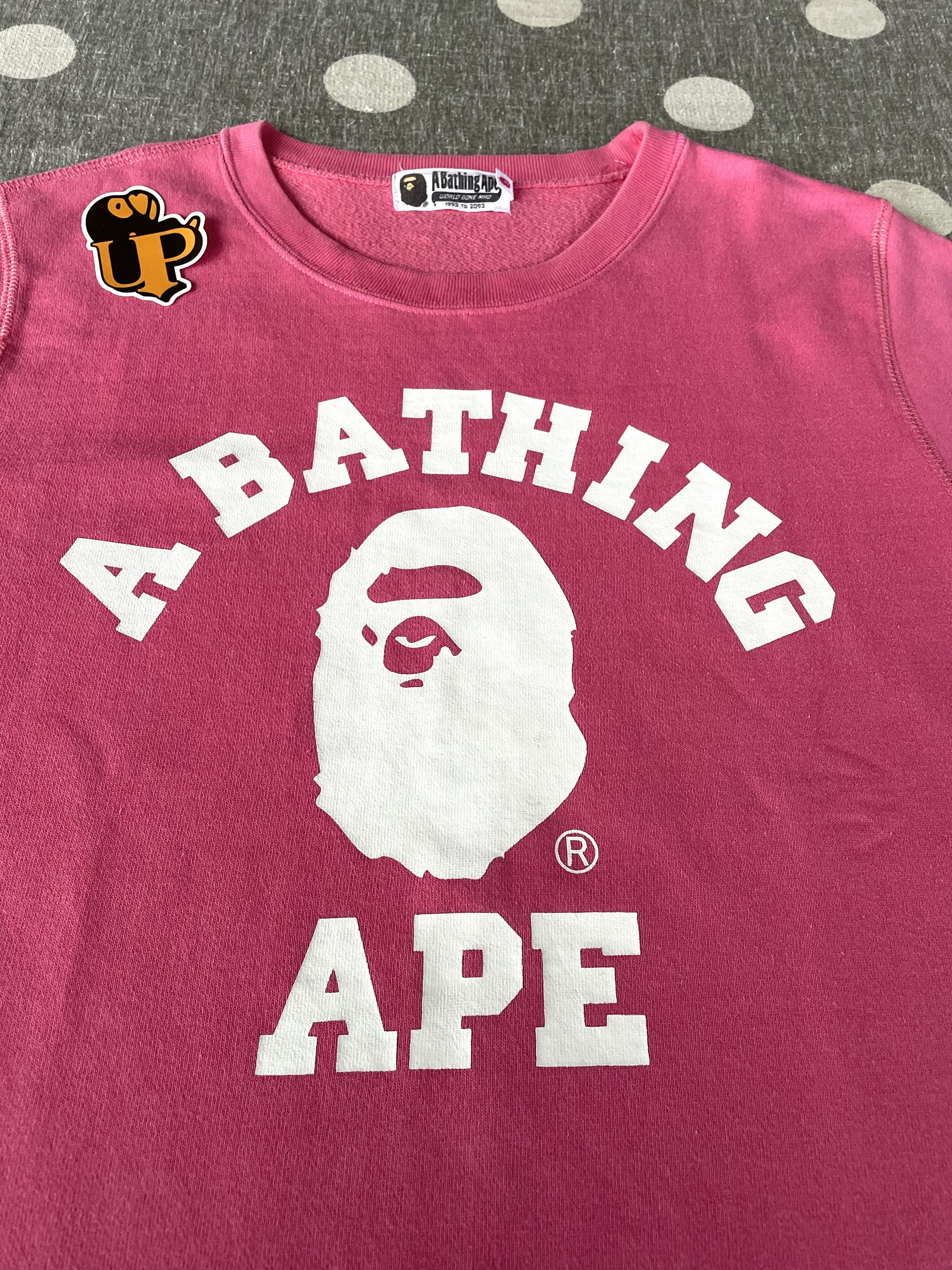 Bape Bape College Logo Crewneck Sweatshirt Size S / US 4 / IT 40 - 2 Thumbnail