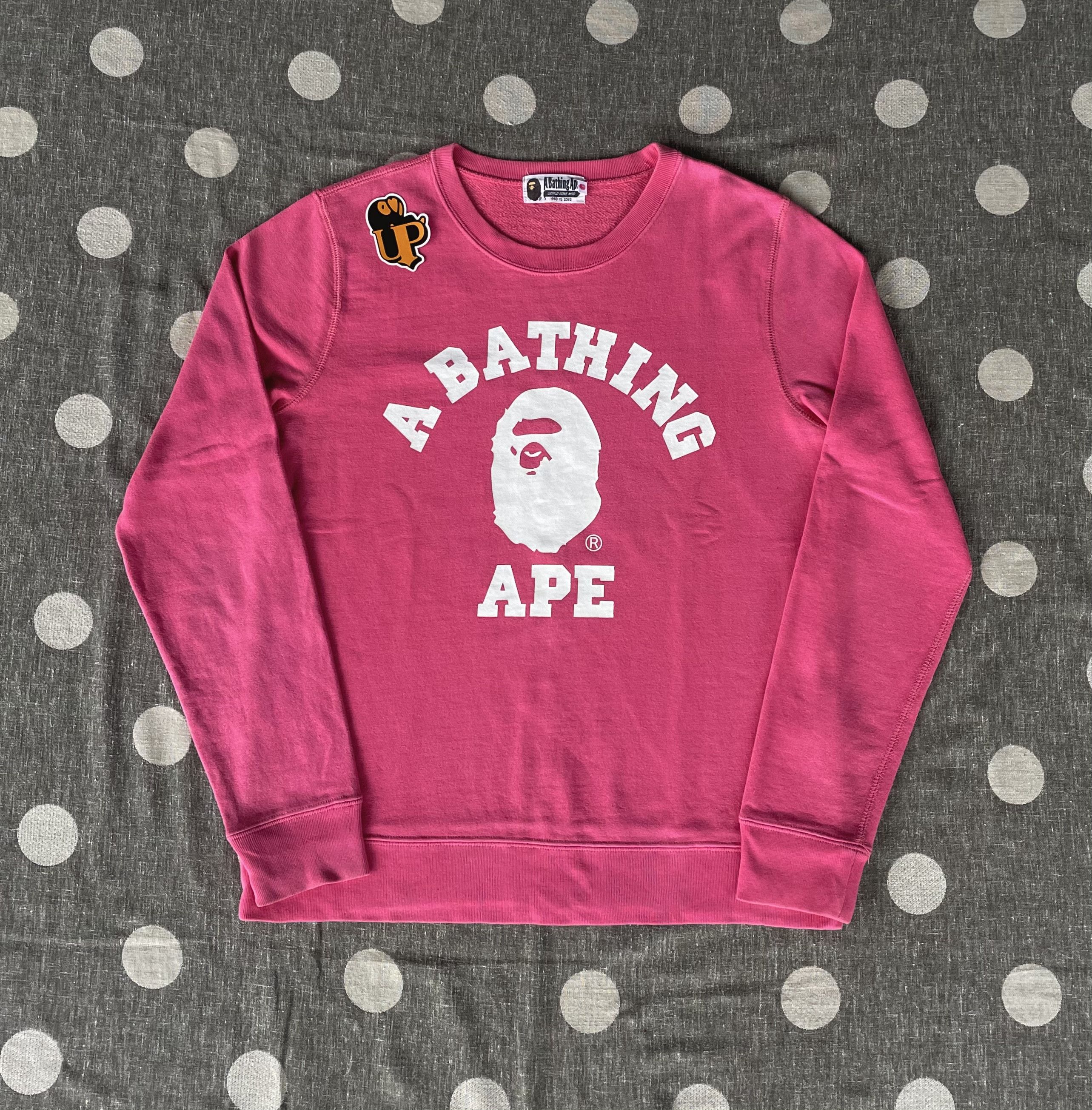 Bape Bape College Logo Crewneck Sweatshirt Size S / US 4 / IT 40 - 1 Thumbnail