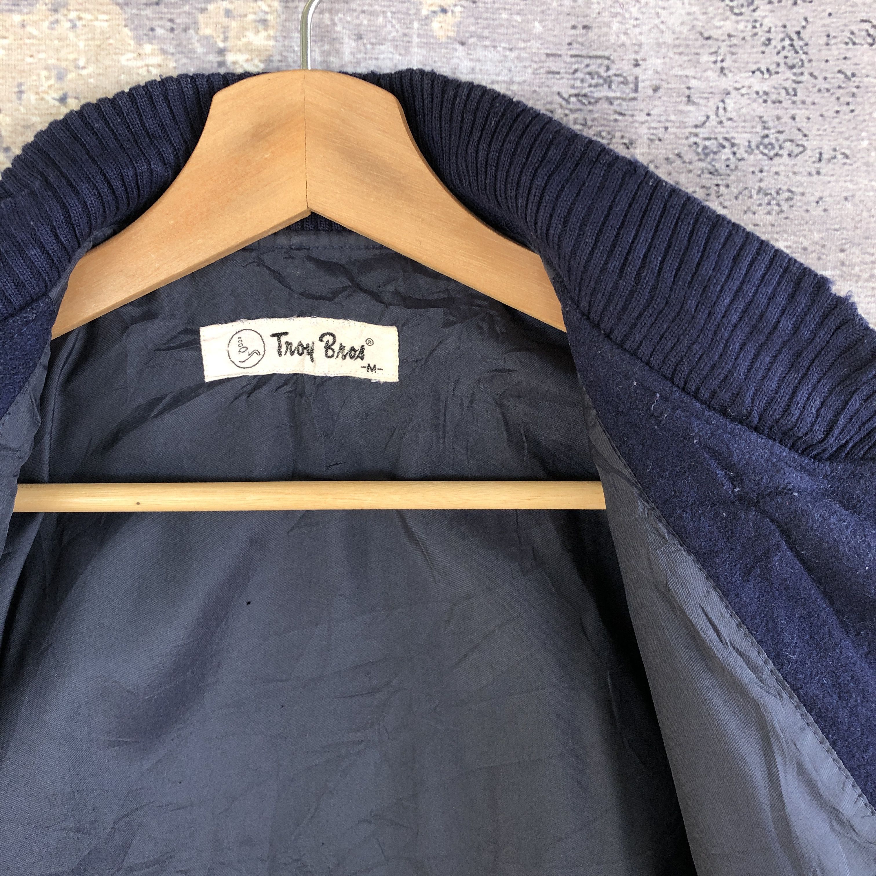Vintage Vintage Troy Bros Varsity Jacket Japanese Wool Jacket Size US M / EU 48-50 / 2 - 7 Thumbnail