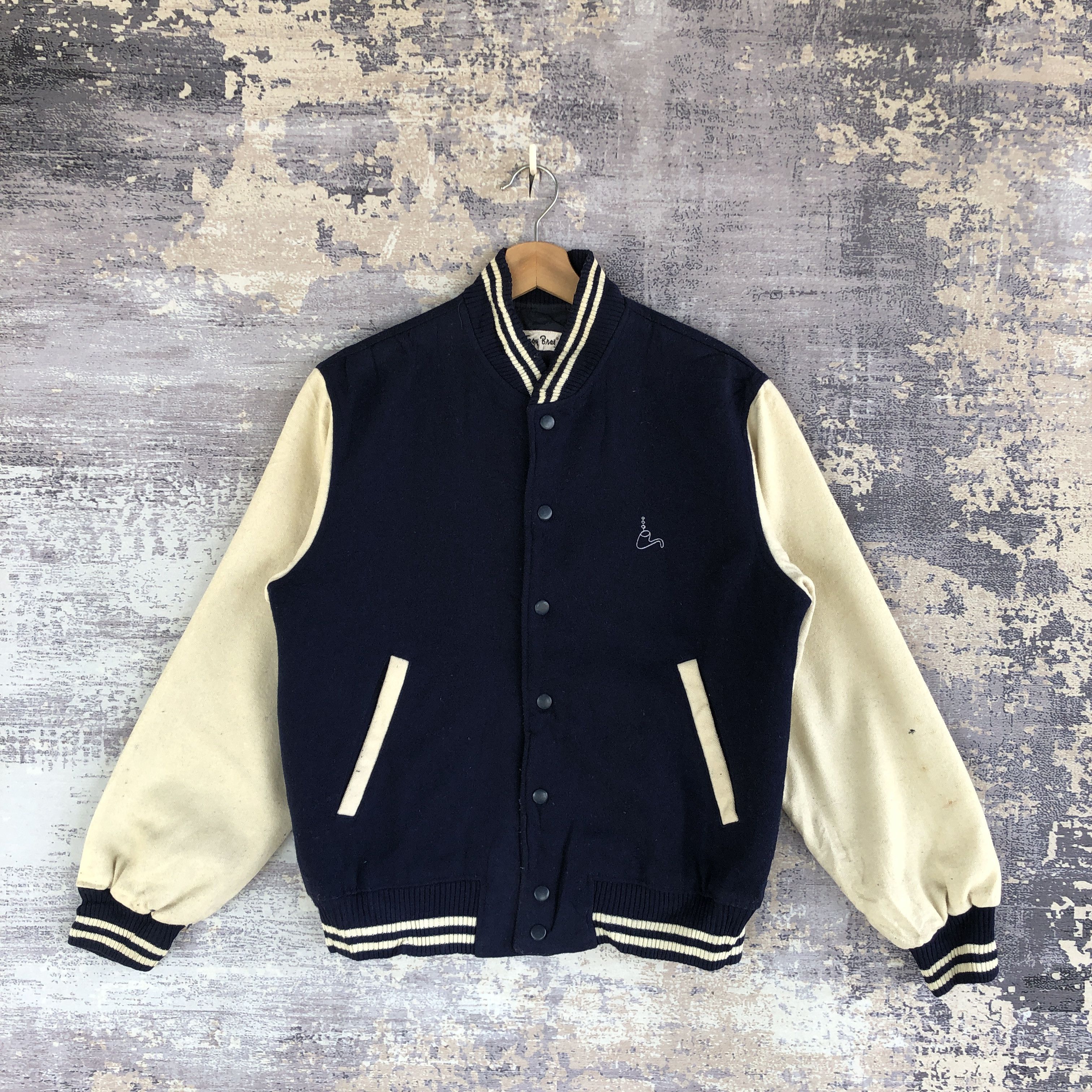 Vintage Vintage Troy Bros Varsity Jacket Japanese Wool Jacket Size US M / EU 48-50 / 2 - 1 Thumbnail
