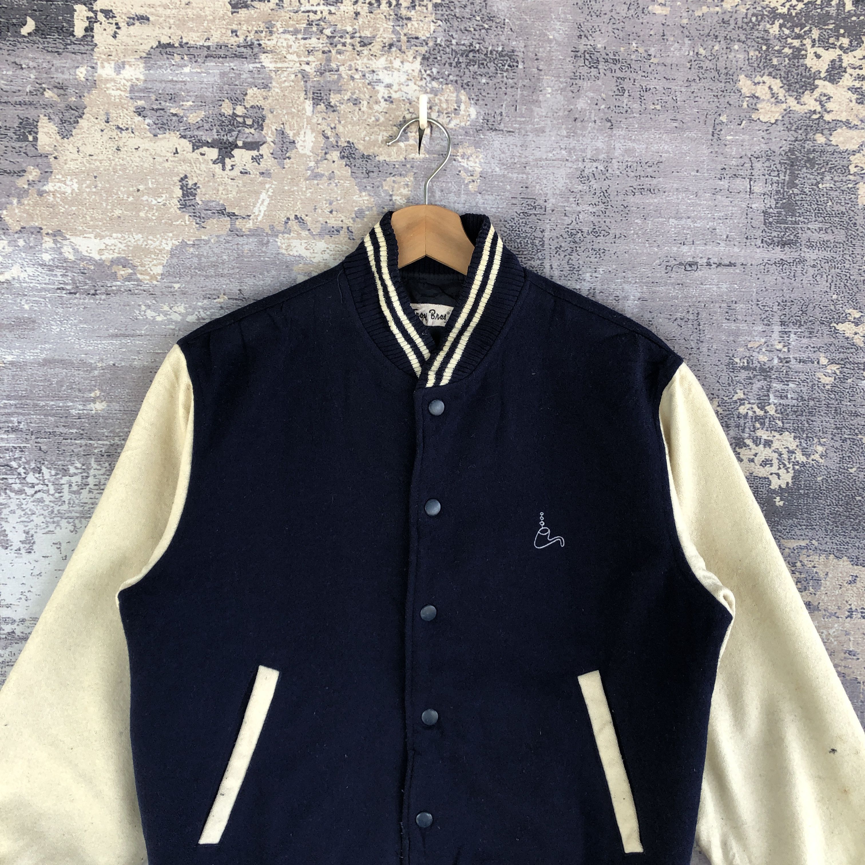 Vintage Vintage Troy Bros Varsity Jacket Japanese Wool Jacket Size US M / EU 48-50 / 2 - 3 Thumbnail