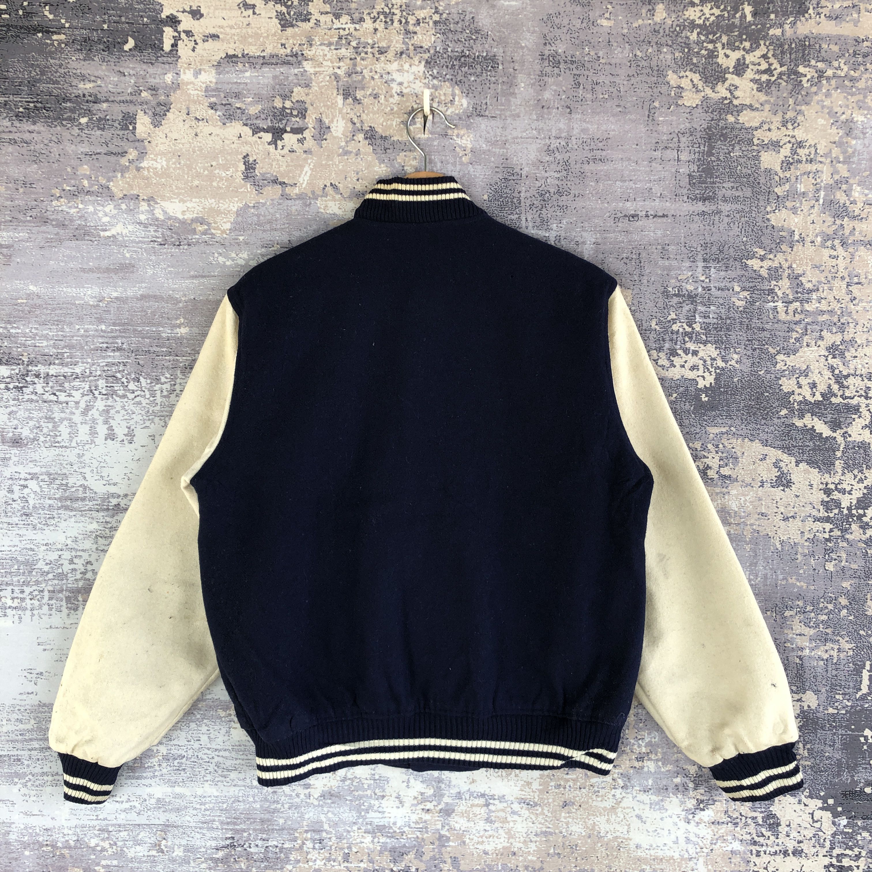 Vintage Vintage Troy Bros Varsity Jacket Japanese Wool Jacket Size US M / EU 48-50 / 2 - 2 Thumbnail