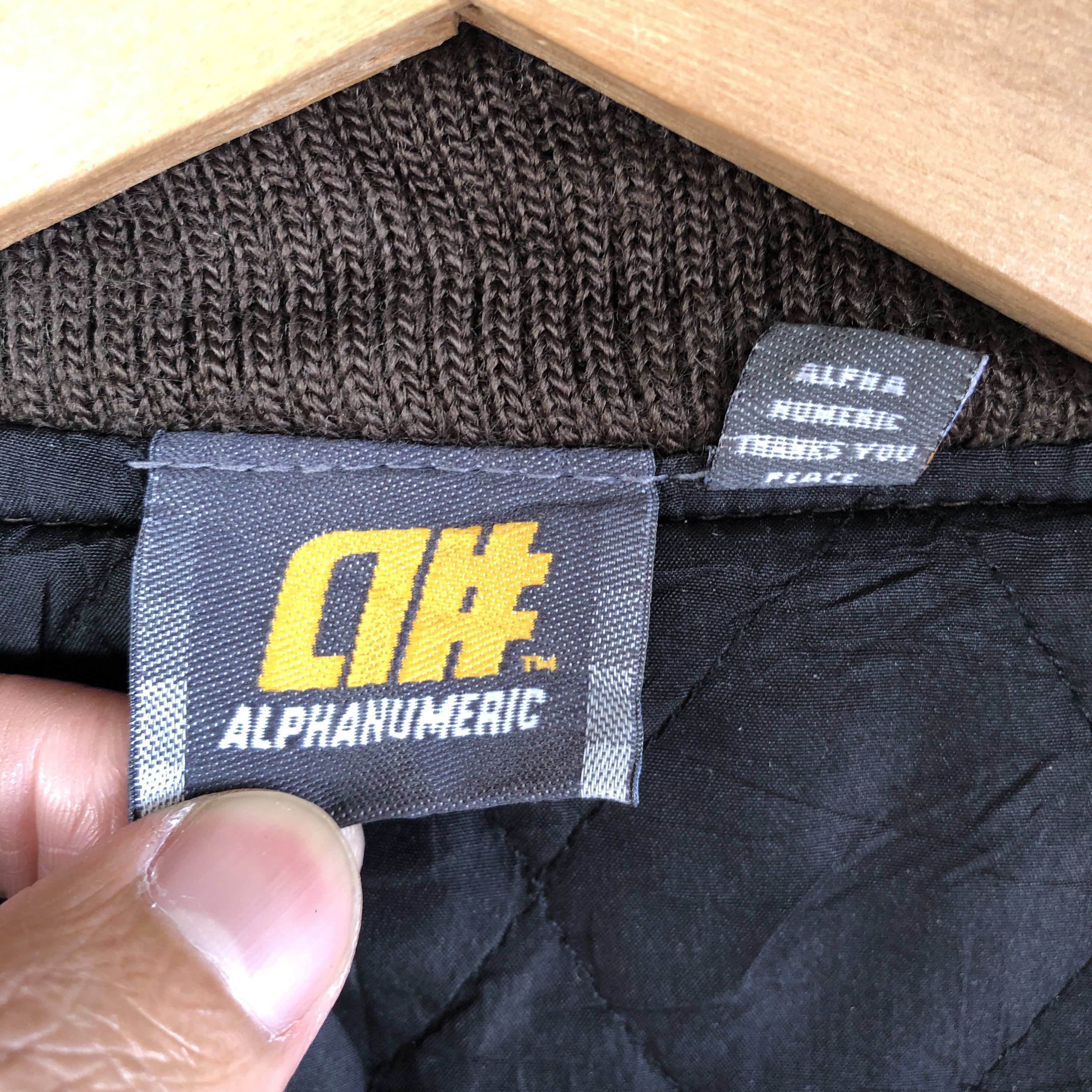 Japanese Brand × Vintage Alphanumeric Varsity Jacket Japanese Baseball Wool Jacket Size US L / EU 52-54 / 3 - 9 Thumbnail