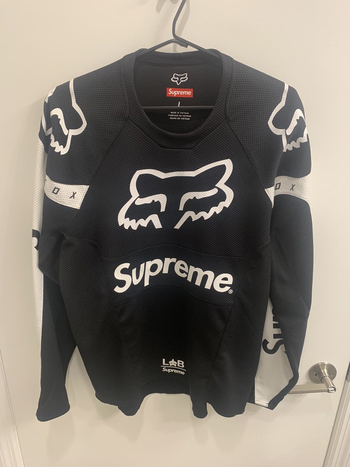 Supreme Supreme Fox Racing Moto Jersey Top Black | Grailed