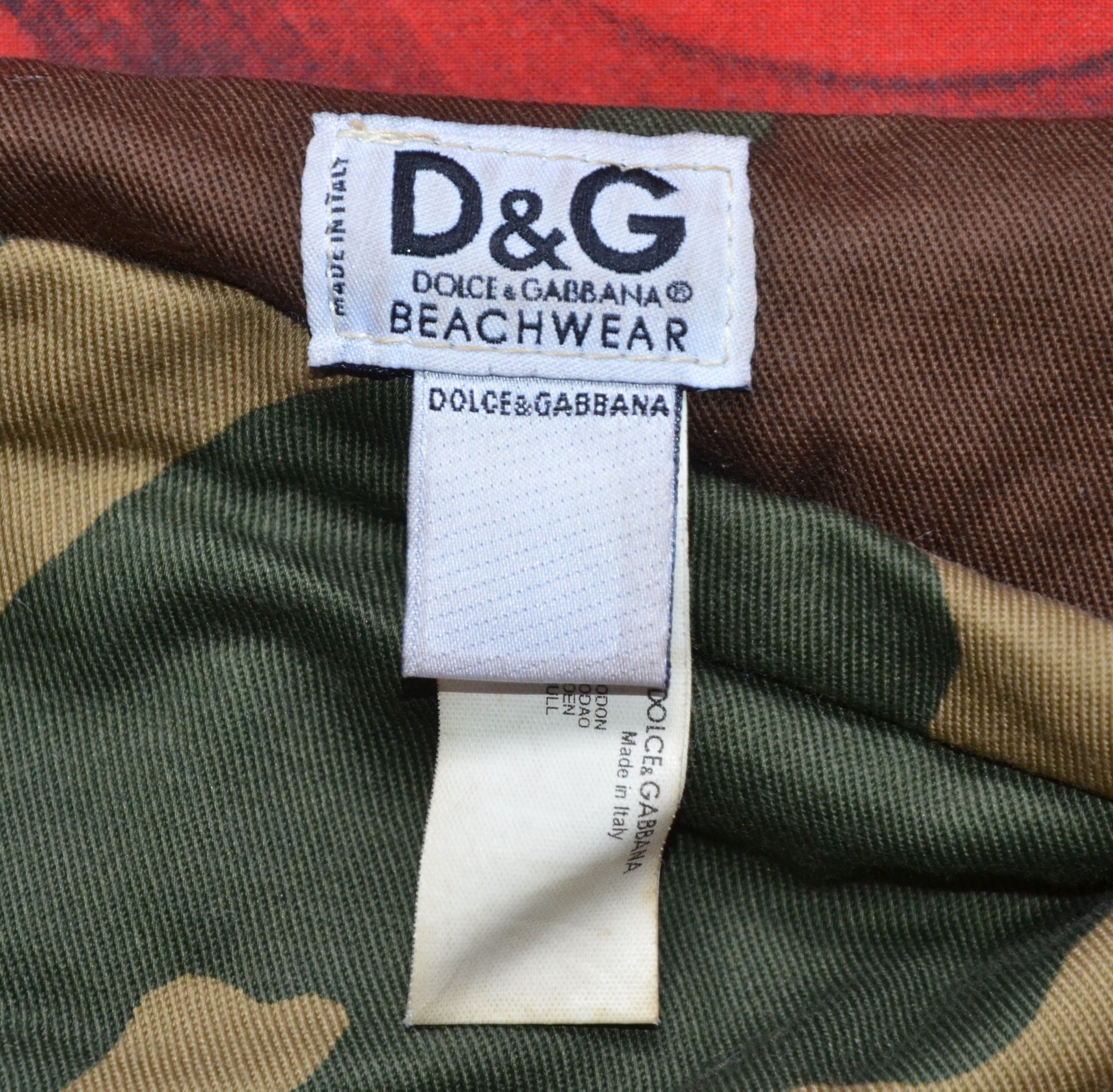 Dolce & Gabbana Dolce & Gabbana Beach Wear Military Messenger Bag MadeItaly Size ONE SIZE - 8 Thumbnail