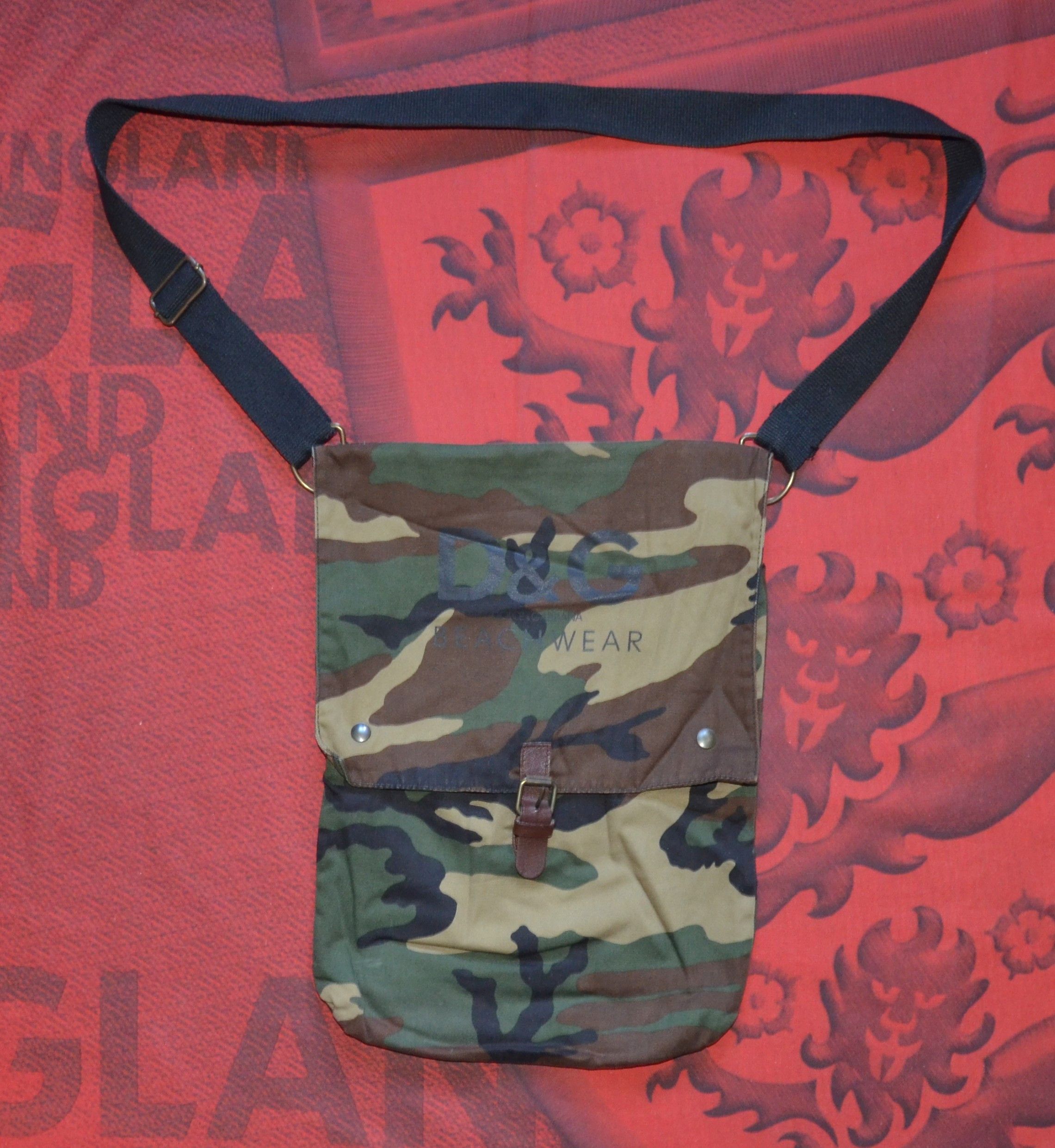 Dolce & Gabbana Dolce & Gabbana Beach Wear Military Messenger Bag MadeItaly Size ONE SIZE - 1 Thumbnail