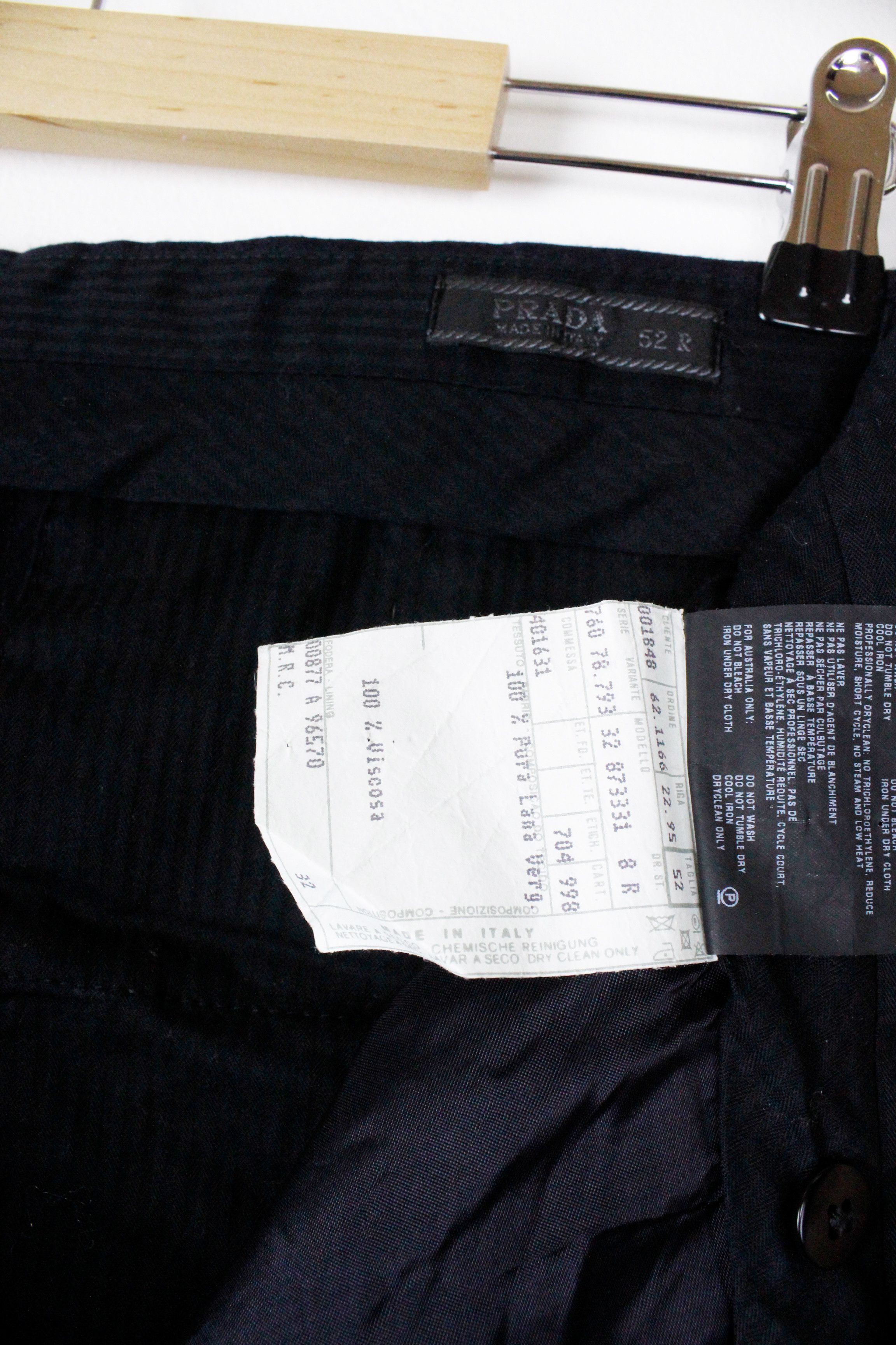Prada Prada Dark Navy Classic Formal Wool Striped Pants Trousers Size US 36 / EU 52 - 5 Thumbnail