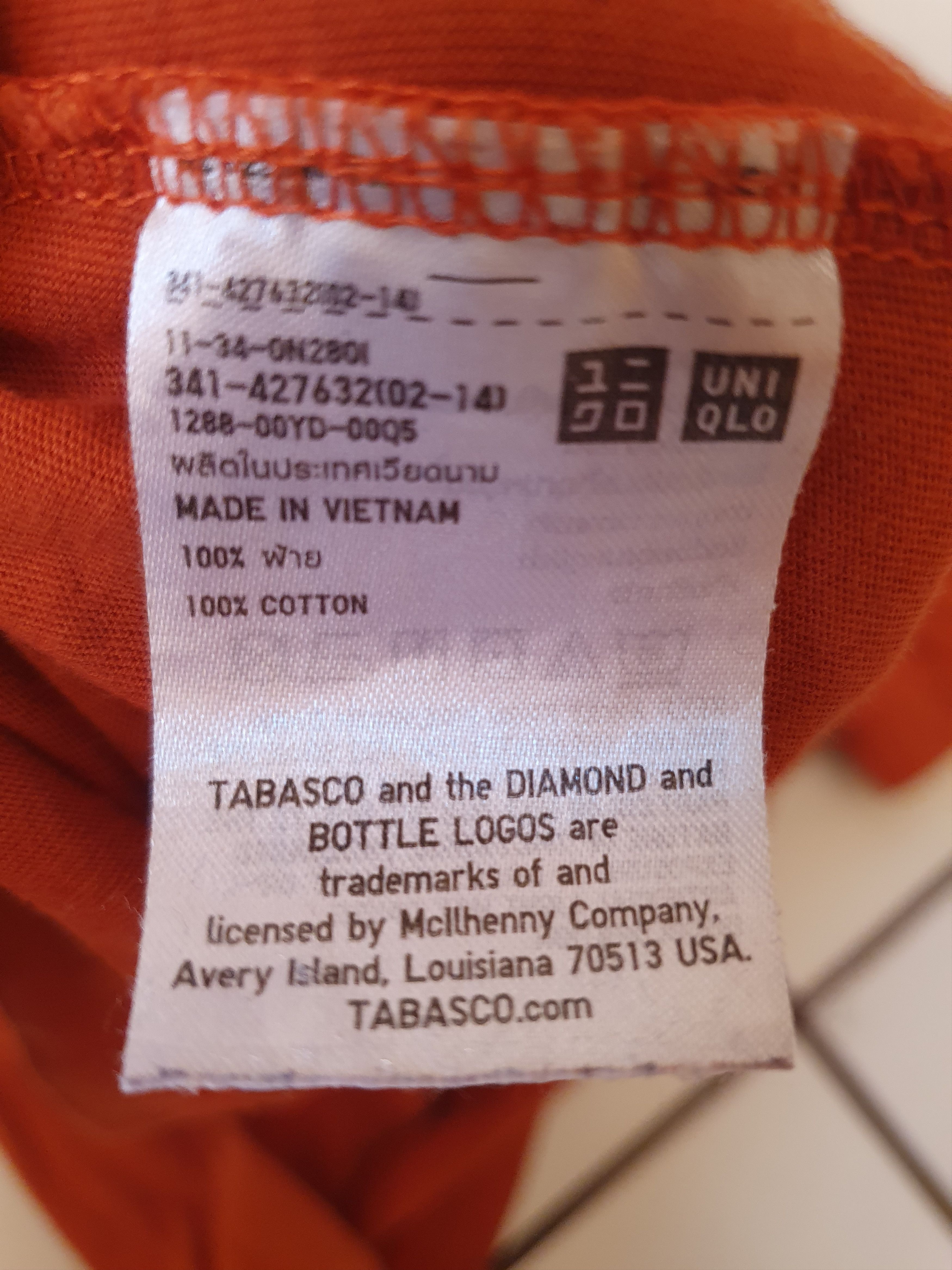 Tabasco × Uniqlo Uniqlo x Tabasco SWAG t-shirt,sz S Size US S / EU 44-46 / 1 - 8 Thumbnail
