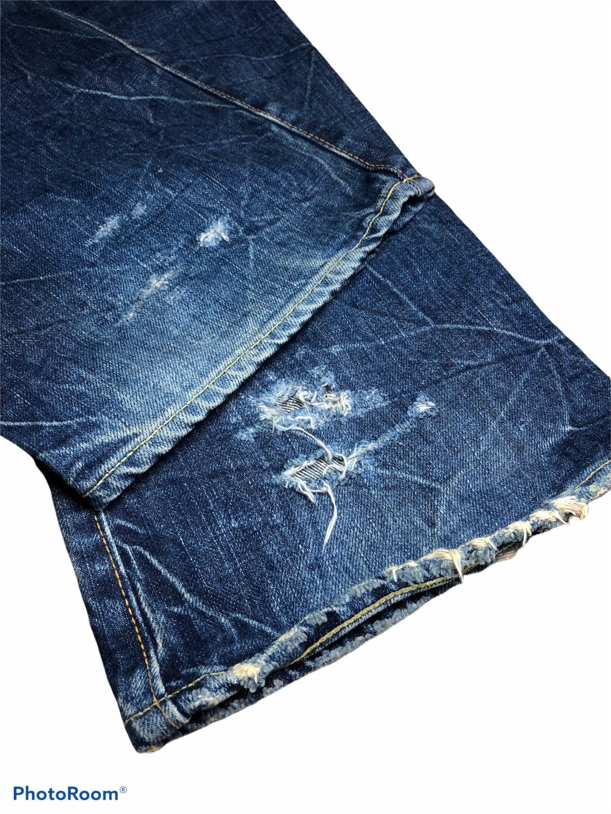 Hypebeast FLARED⚡️⚡️BZEN WASHED BLUE DENIM Size US 30 / EU 46 - 6 Thumbnail