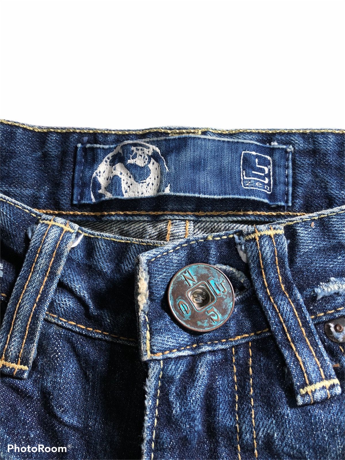 Hypebeast FLARED⚡️⚡️BZEN WASHED BLUE DENIM Size US 30 / EU 46 - 3 Thumbnail