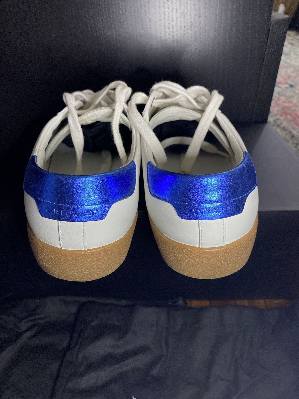 Saint Laurent Paris Saint Laurent SL06 Court Leather Signature Sneaker Size US 10 / EU 43 - 4 Thumbnail