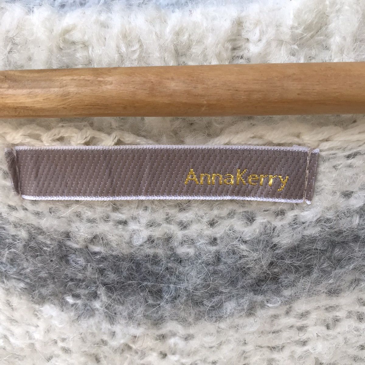 Aran Isles Knitwear AnnaKerry Shaggy Striped Pullover Mohair Knitwear Size US L / EU 52-54 / 3 - 7 Thumbnail