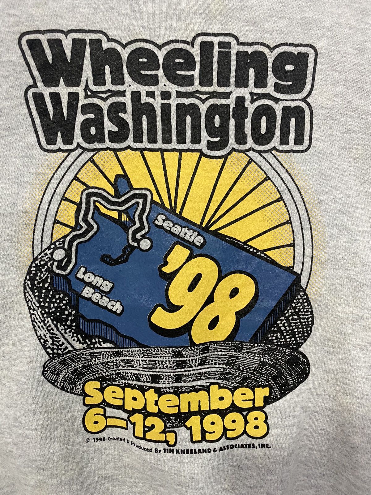 Jerzees Vintage 90s Wheeling Washington Sweatshirts Pullover Large Size US L / EU 52-54 / 3 - 4 Thumbnail