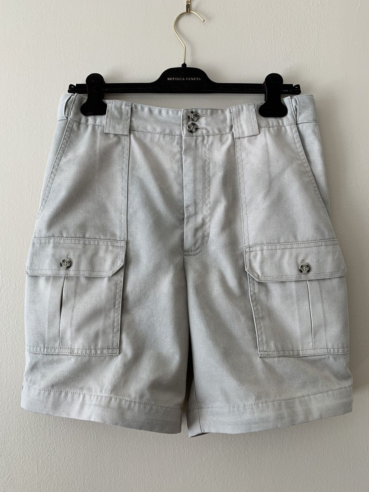 Japanese Brand Vintage Lowkey Camo Beige Shorts Size US 33 - 1 Thumbnail