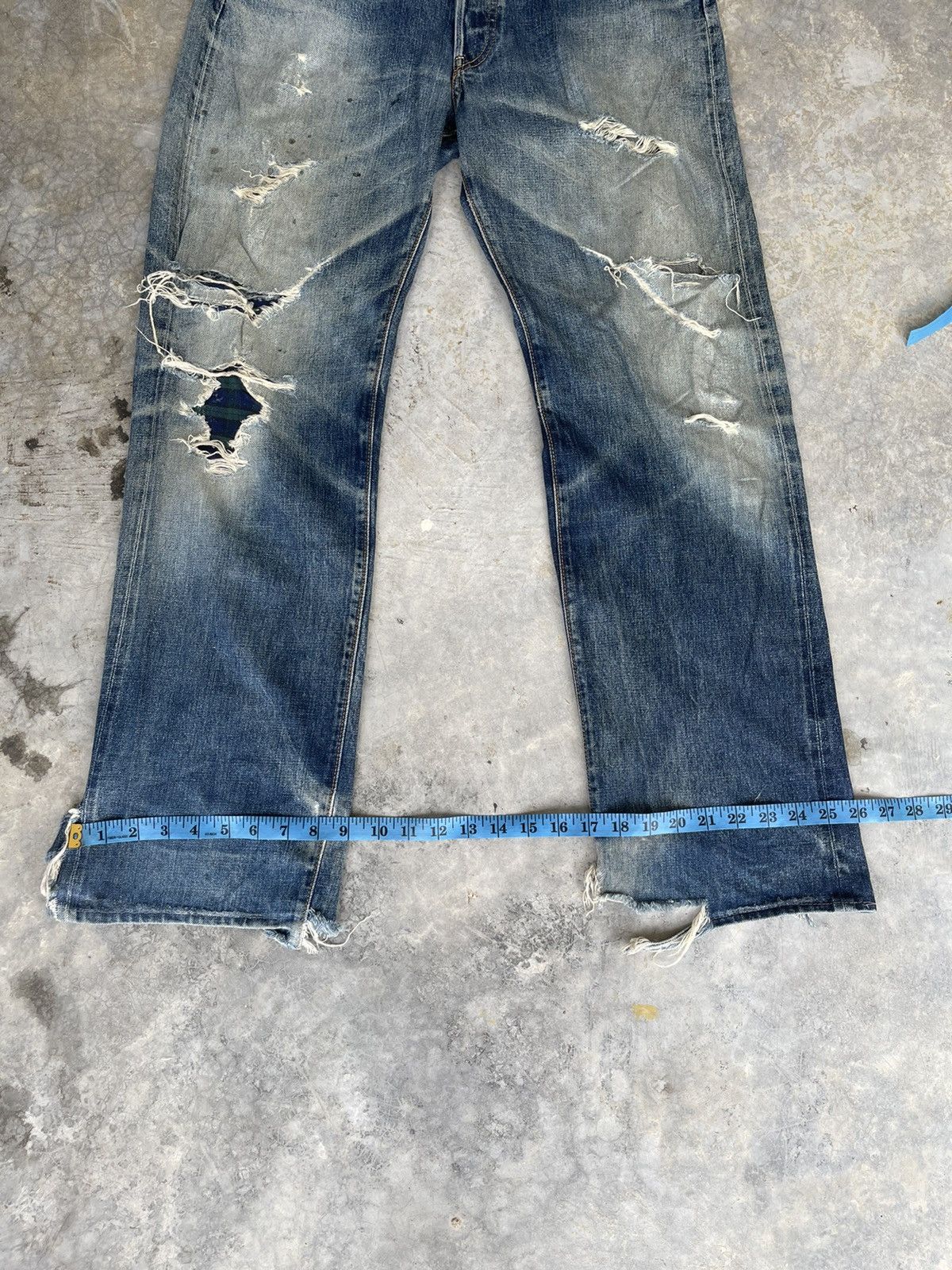 Japanese Brand Vintage Sewing Chop Distressed Style Kurt Cobain ! Rare Size US 32 / EU 48 - 9 Thumbnail