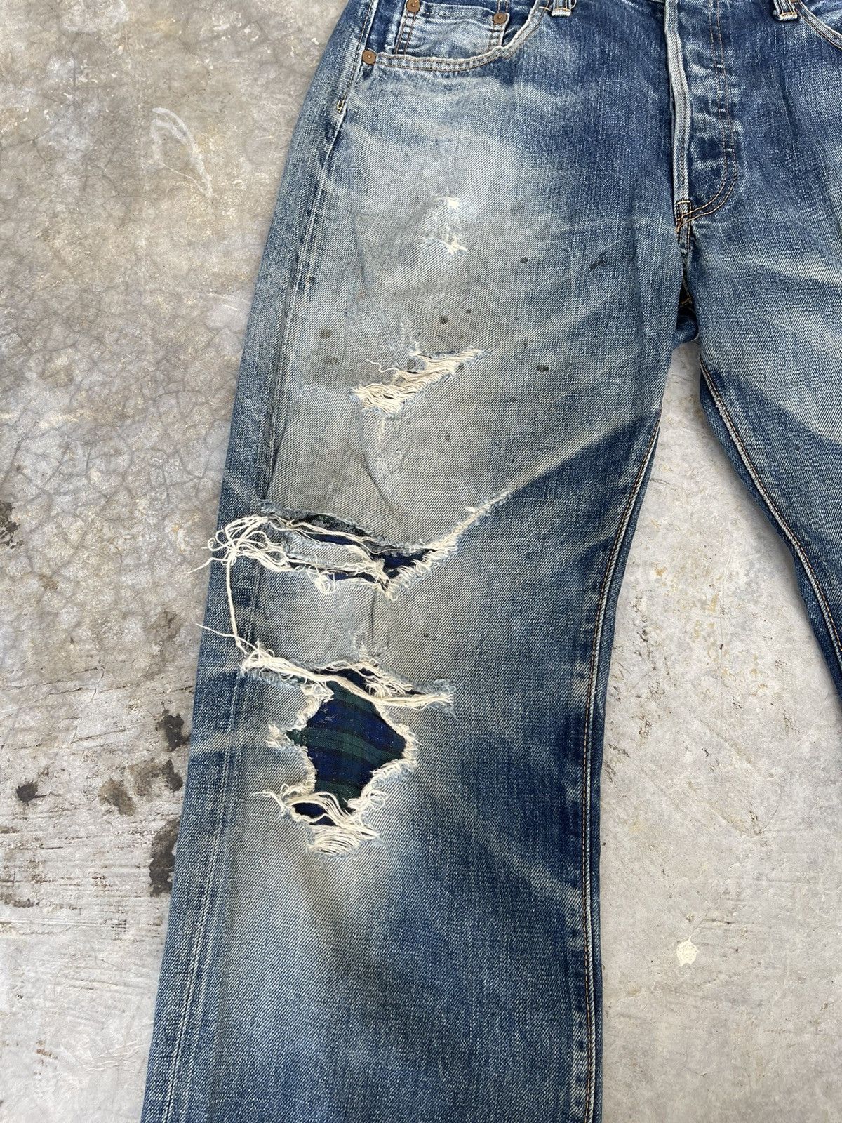 Japanese Brand Vintage Sewing Chop Distressed Style Kurt Cobain ! Rare Size US 32 / EU 48 - 3 Thumbnail