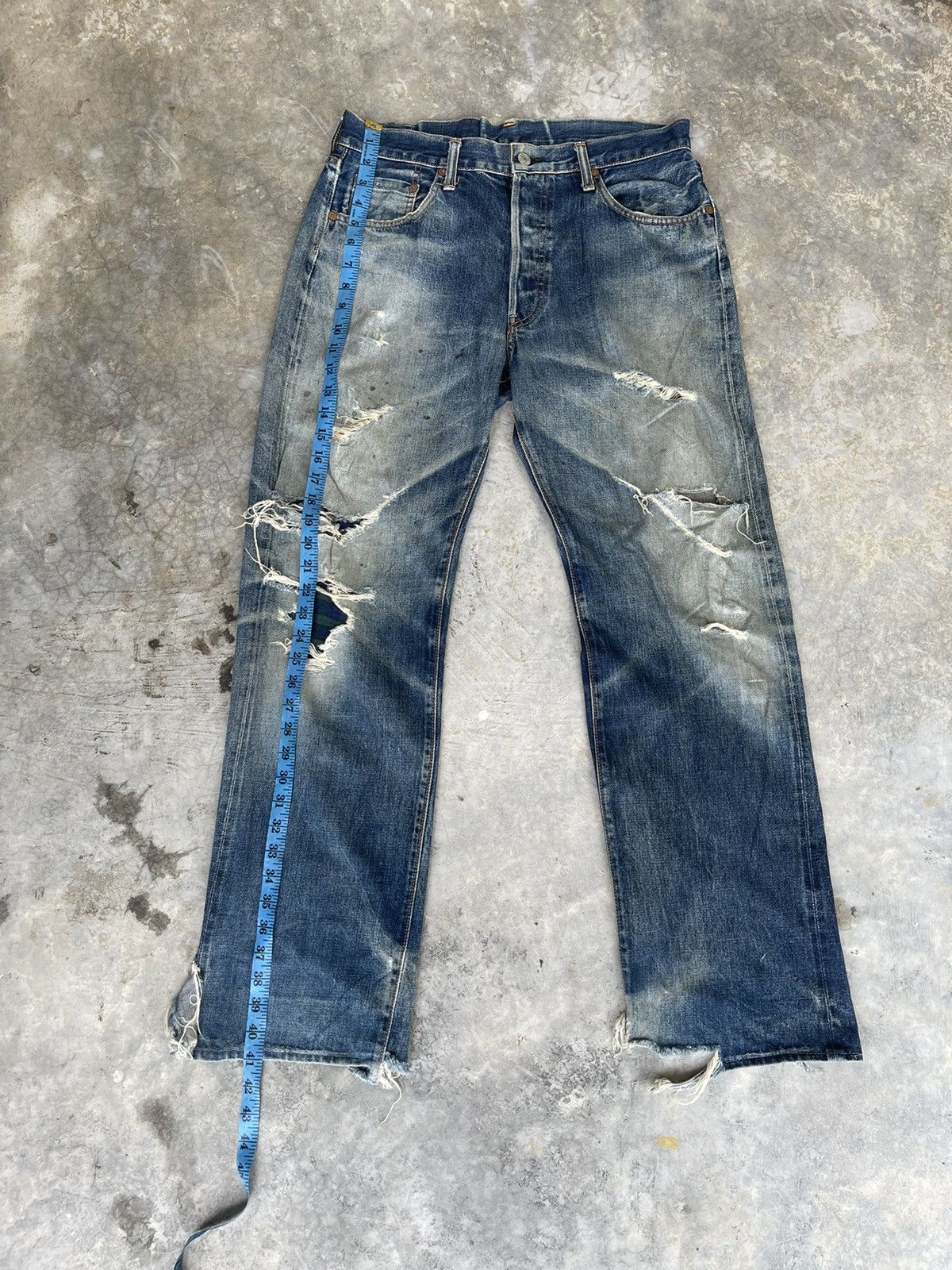 Japanese Brand Vintage Sewing Chop Distressed Style Kurt Cobain ! Rare Size US 32 / EU 48 - 7 Thumbnail