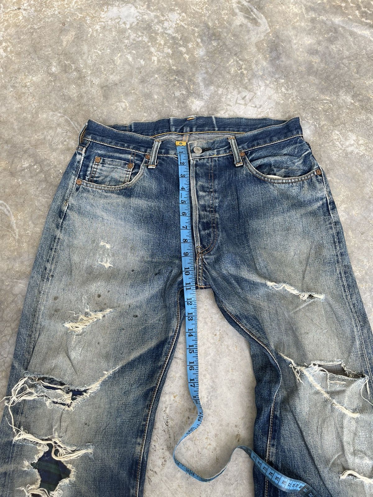 Japanese Brand Vintage Sewing Chop Distressed Style Kurt Cobain ! Rare Size US 32 / EU 48 - 8 Thumbnail