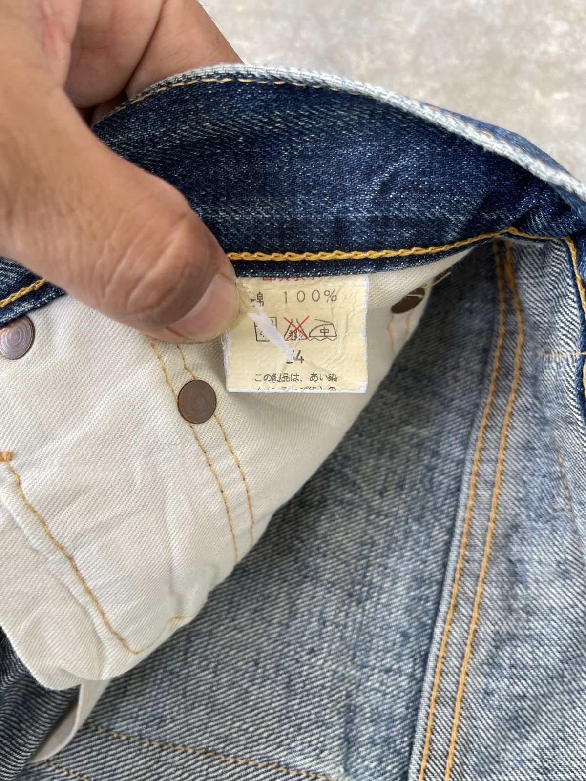 Japanese Brand Vintage Sewing Chop Distressed Style Kurt Cobain ! Rare Size US 32 / EU 48 - 14 Thumbnail