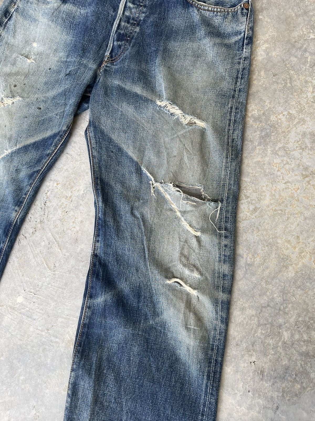 Japanese Brand Vintage Sewing Chop Distressed Style Kurt Cobain ! Rare Size US 32 / EU 48 - 4 Thumbnail