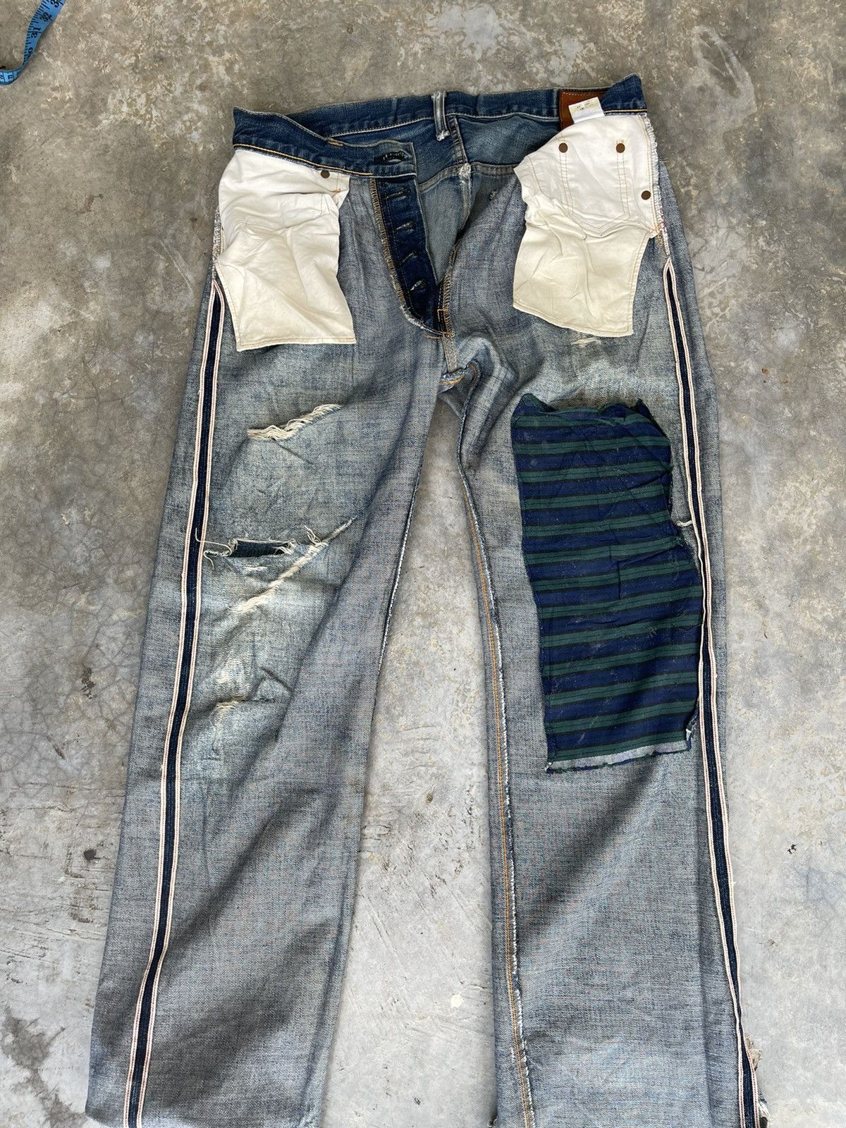 Japanese Brand Vintage Sewing Chop Distressed Style Kurt Cobain ! Rare Size US 32 / EU 48 - 16 Thumbnail