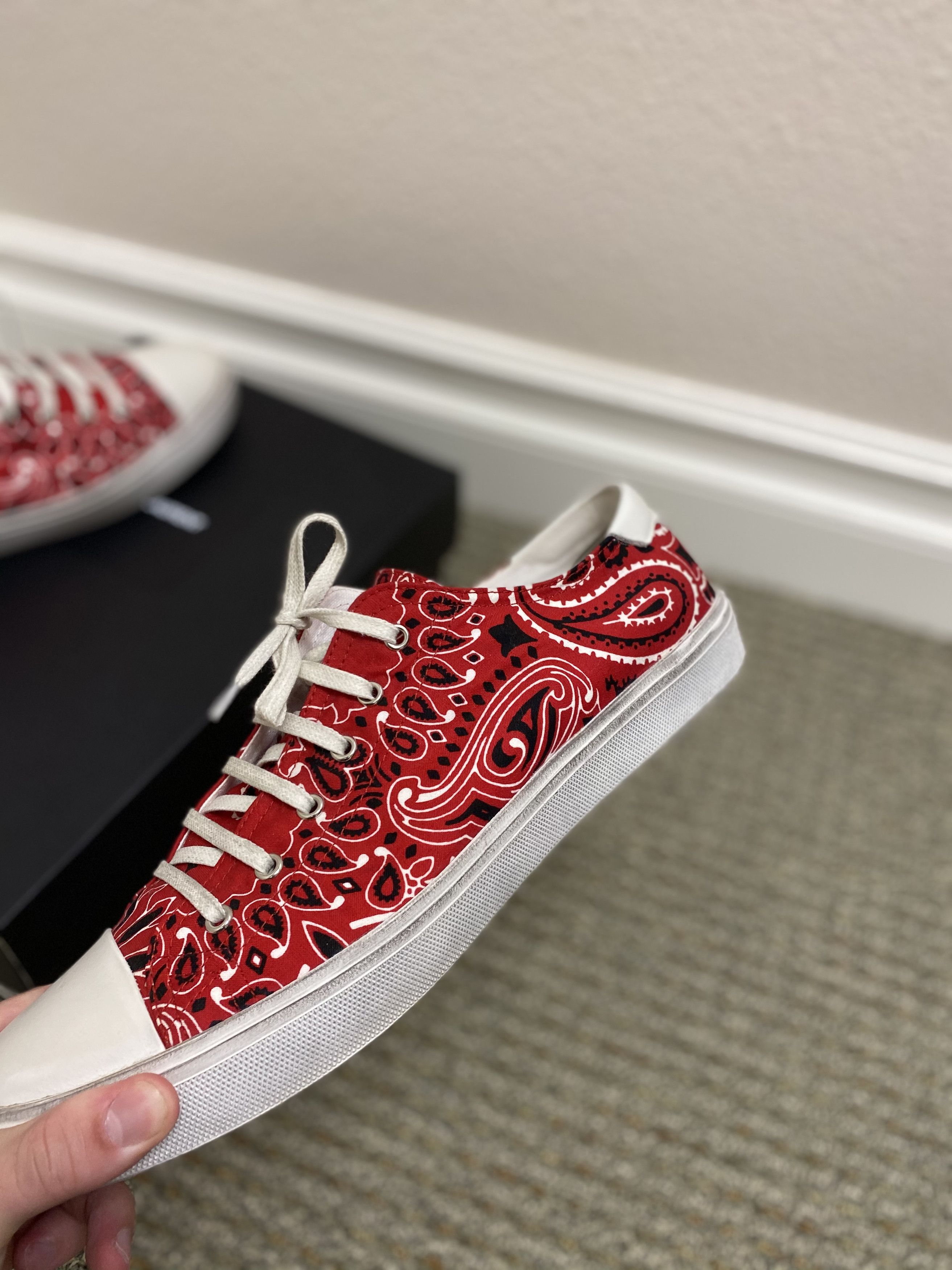 Saint Laurent Paris Saint Laurent Paisley Bandana Shoes | Grailed