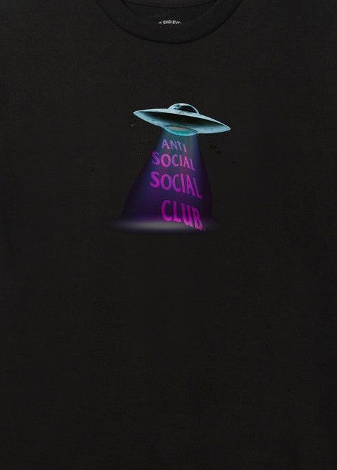 Anti Social Social Club DS Purple ASSC Thoughts Black Tee BAPE KITH KAWS FTP FOG CDG Size US XXL / EU 58 / 5 - 5 Thumbnail