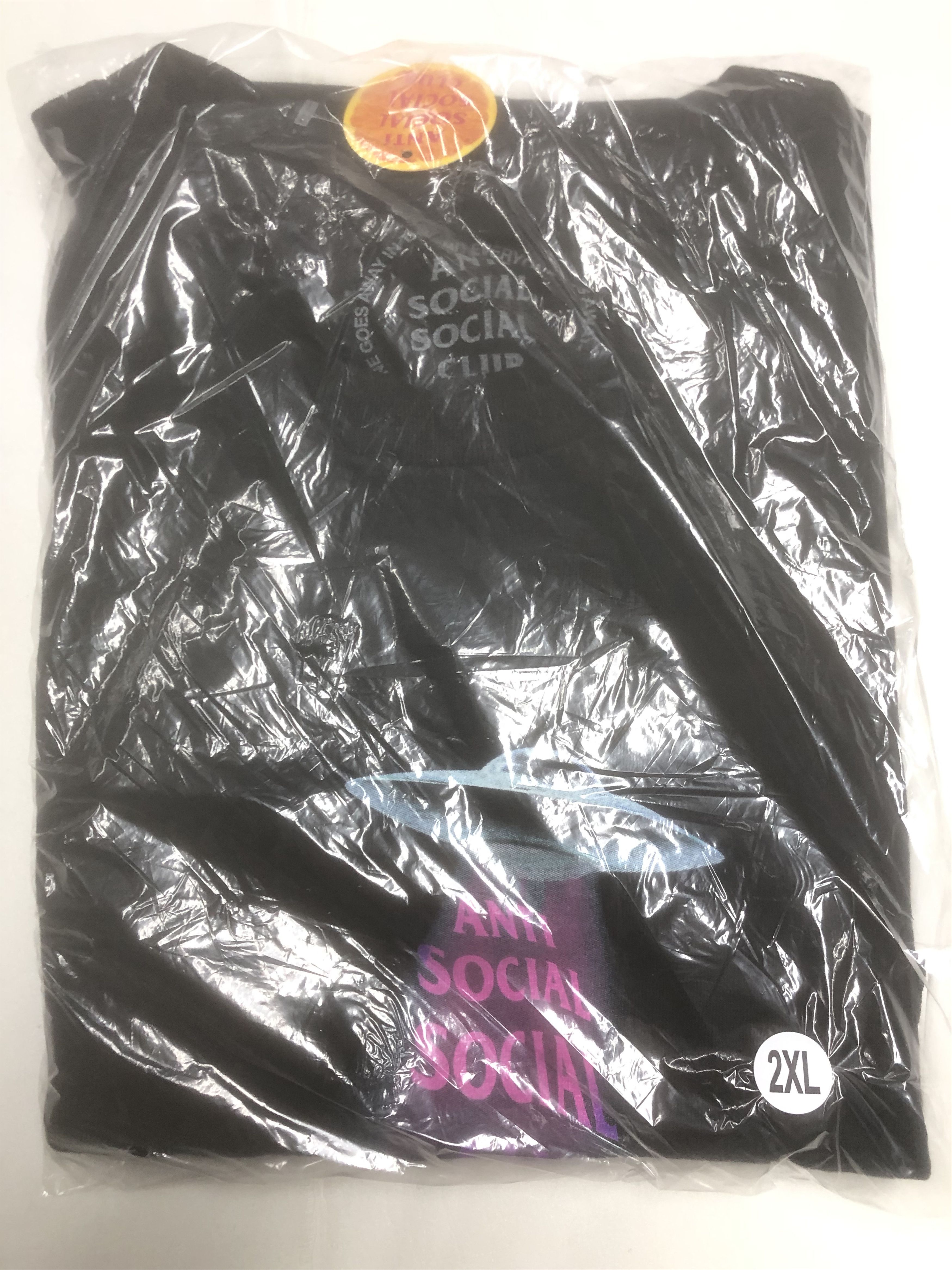 Anti Social Social Club DS Purple ASSC Thoughts Black Tee BAPE KITH KAWS FTP FOG CDG Size US XXL / EU 58 / 5 - 2 Thumbnail