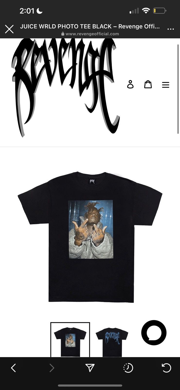 Revenge Juice WRLD Photo Tee
