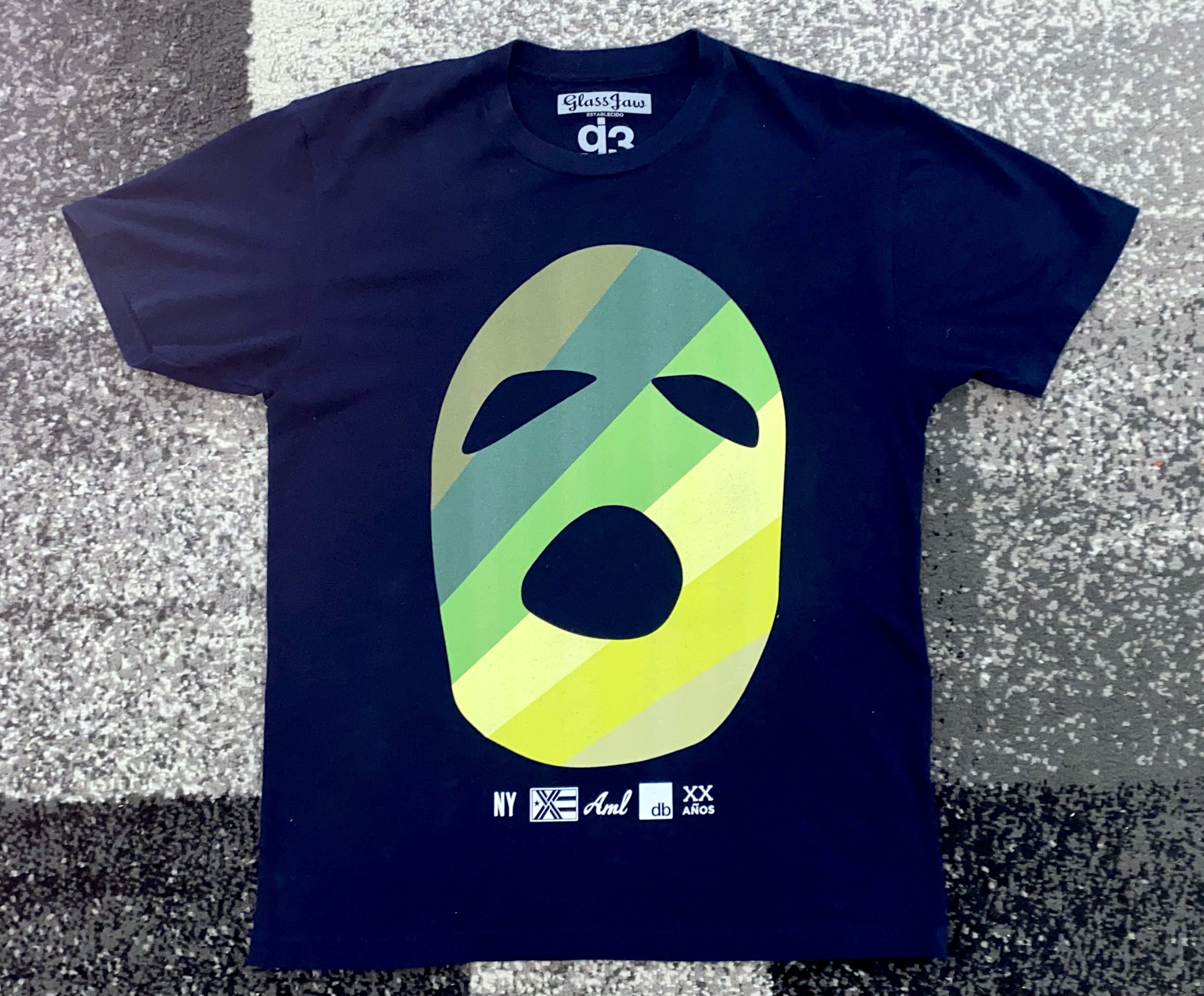 Band Tees Vintage navy blue glassjaw mask tshirt Grailed