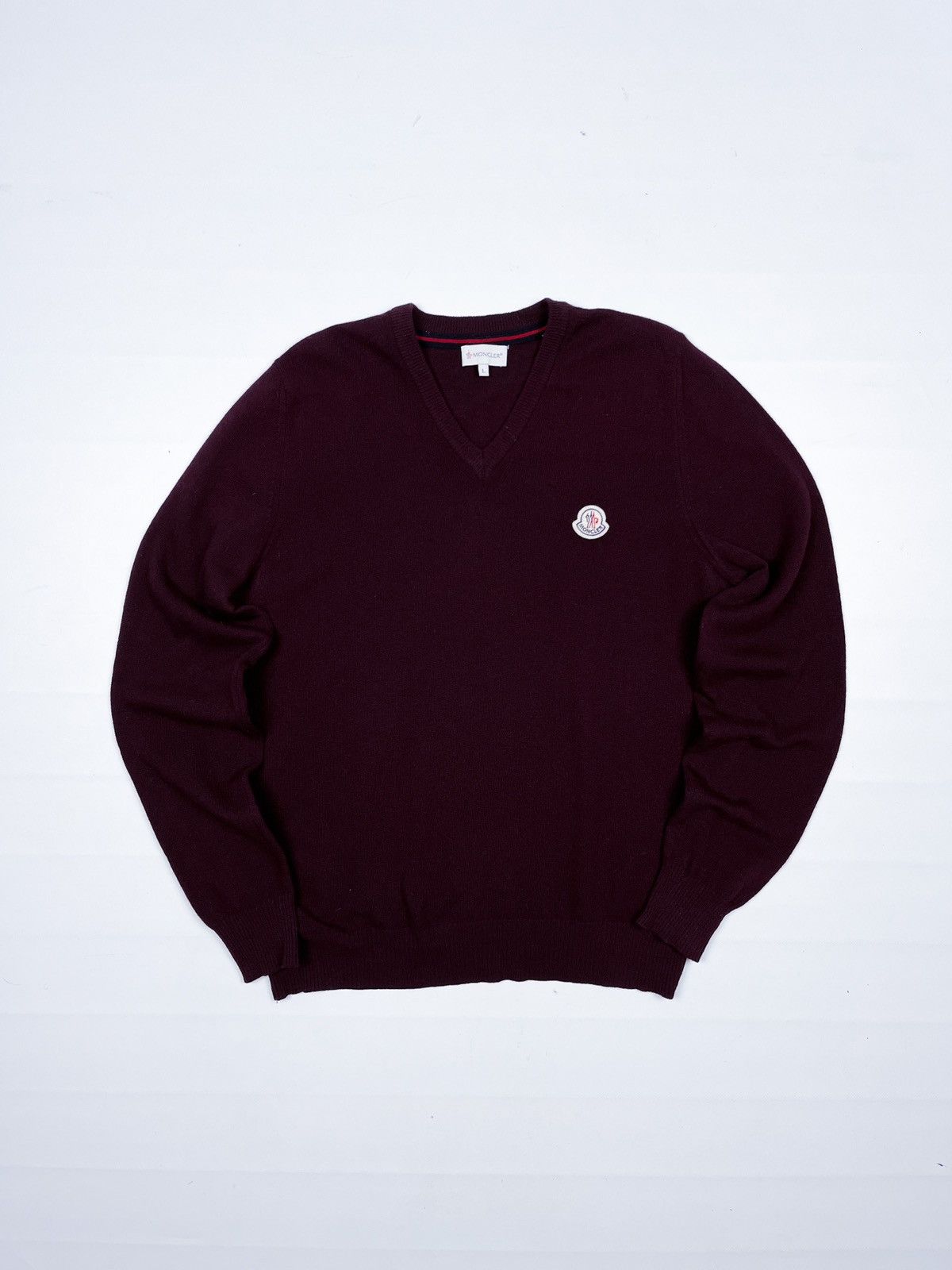 Moncler Moncler wool sweater knitwear jumper Size US L / EU 52-54 / 3 - 2 Thumbnail
