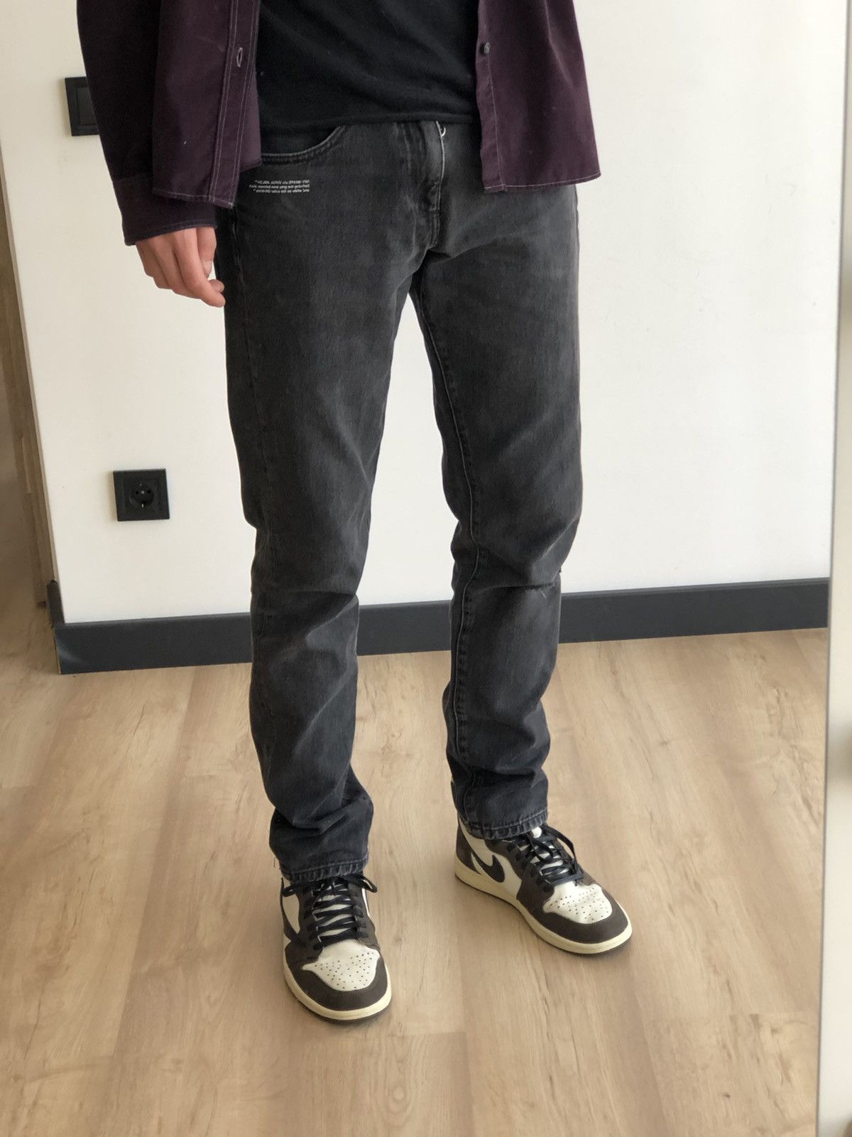 Off-White Off-White Yellow Tape Denim Jeans Size US 32 / EU 48 - 6 Thumbnail