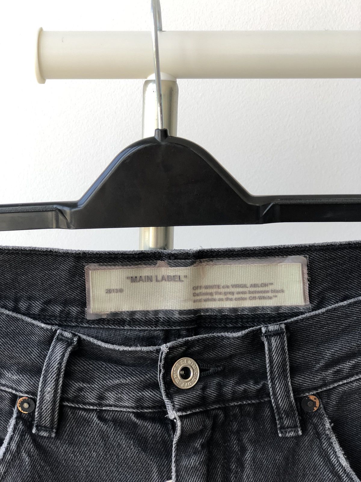 Off-White Off-White Yellow Tape Denim Jeans Size US 32 / EU 48 - 8 Thumbnail
