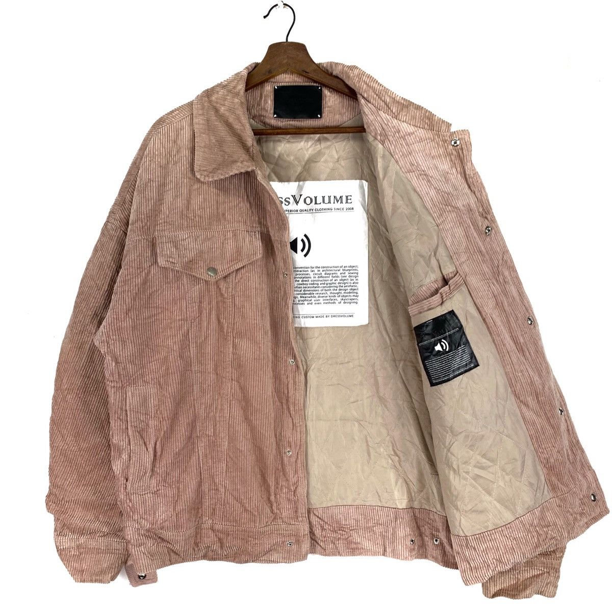 Japanese Brand Dress Volume Corduroy Luxury Jacket Size US XL / EU 56 / 4 - 5 Thumbnail