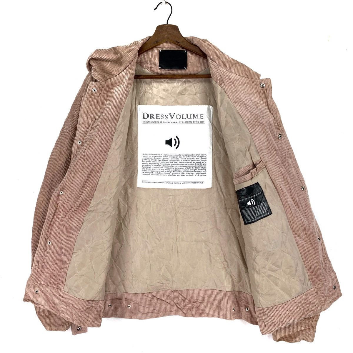 Japanese Brand Dress Volume Corduroy Luxury Jacket Size US XL / EU 56 / 4 - 1 Thumbnail