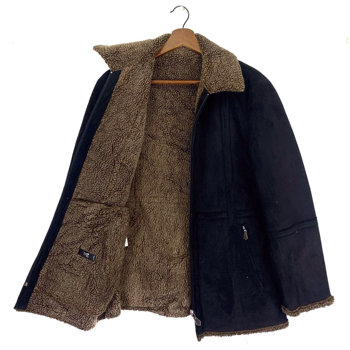 Japanese Brand 23 Homme Suede Leather Zipper Jacket Size US L / EU 52-54 / 3 - 4 Thumbnail
