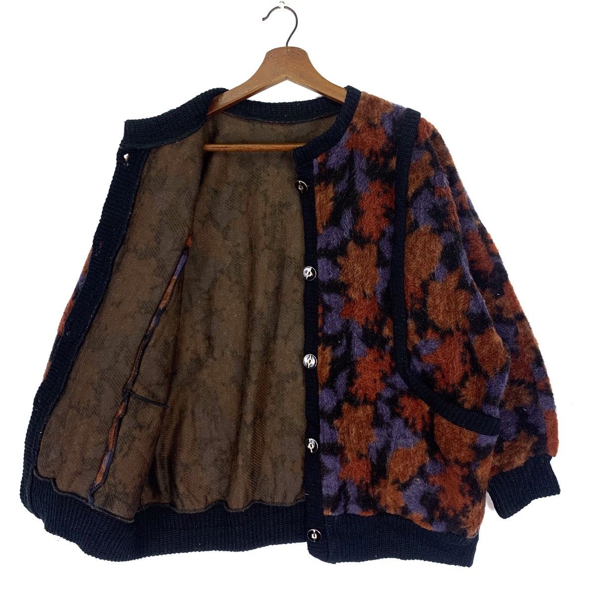 Japanese Brand Vintage Wool Buttonup Rare Printer Sweatshirt Size US L / EU 52-54 / 3 - 4 Thumbnail