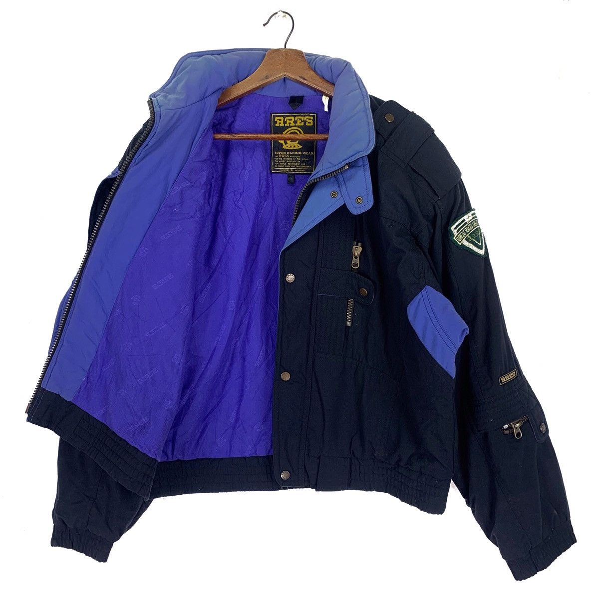 Japanese Brand Vintage Ares Super Racing Gear Zipper Jacket Size US L / EU 52-54 / 3 - 4 Thumbnail