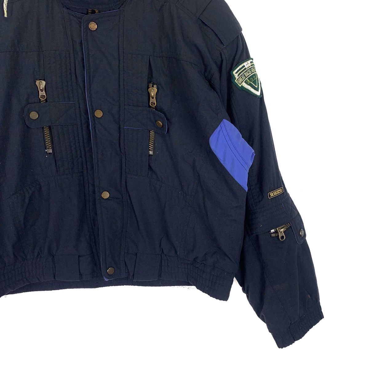 Japanese Brand Vintage Ares Super Racing Gear Zipper Jacket Size US L / EU 52-54 / 3 - 3 Thumbnail